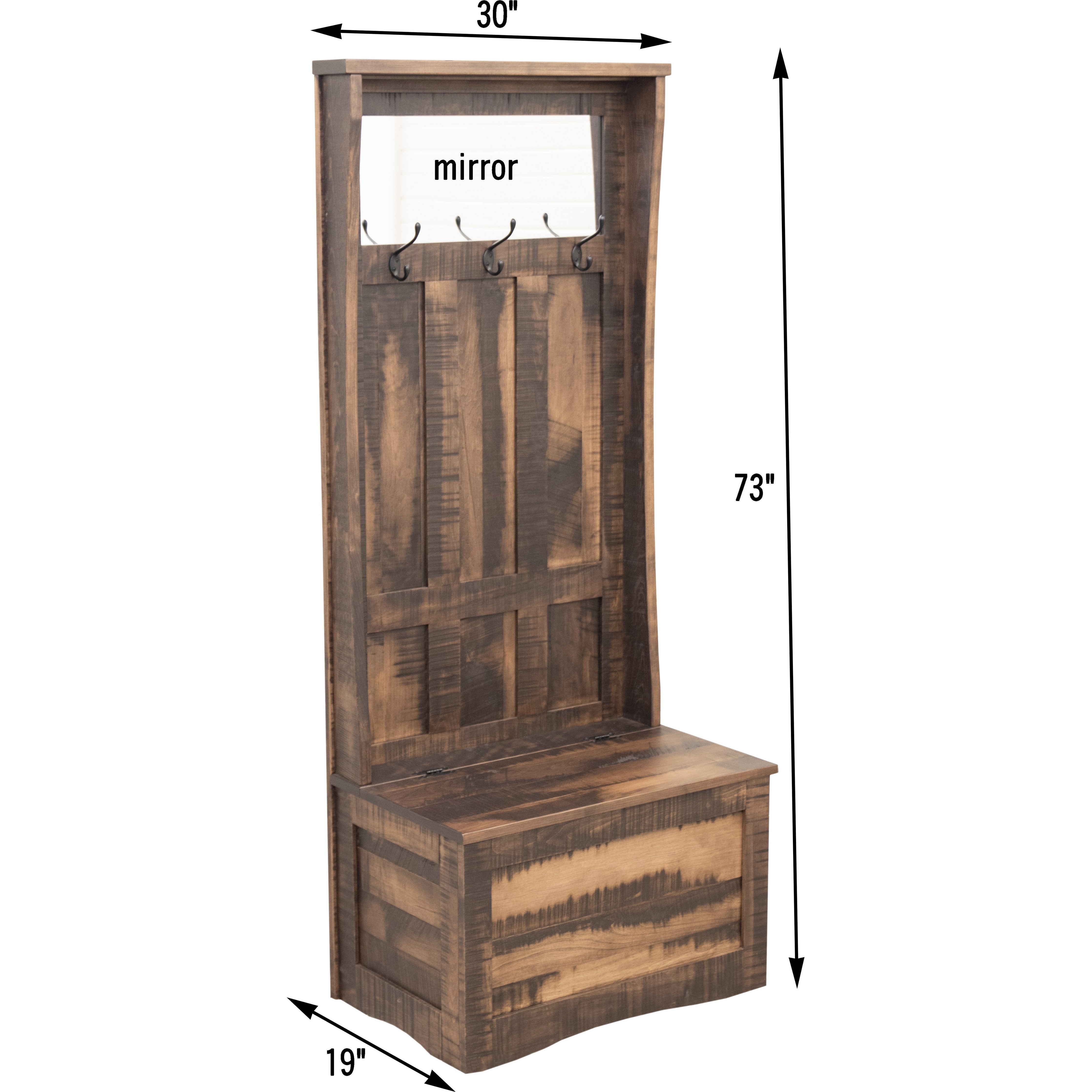 Roughsawn Entry Hall Seat