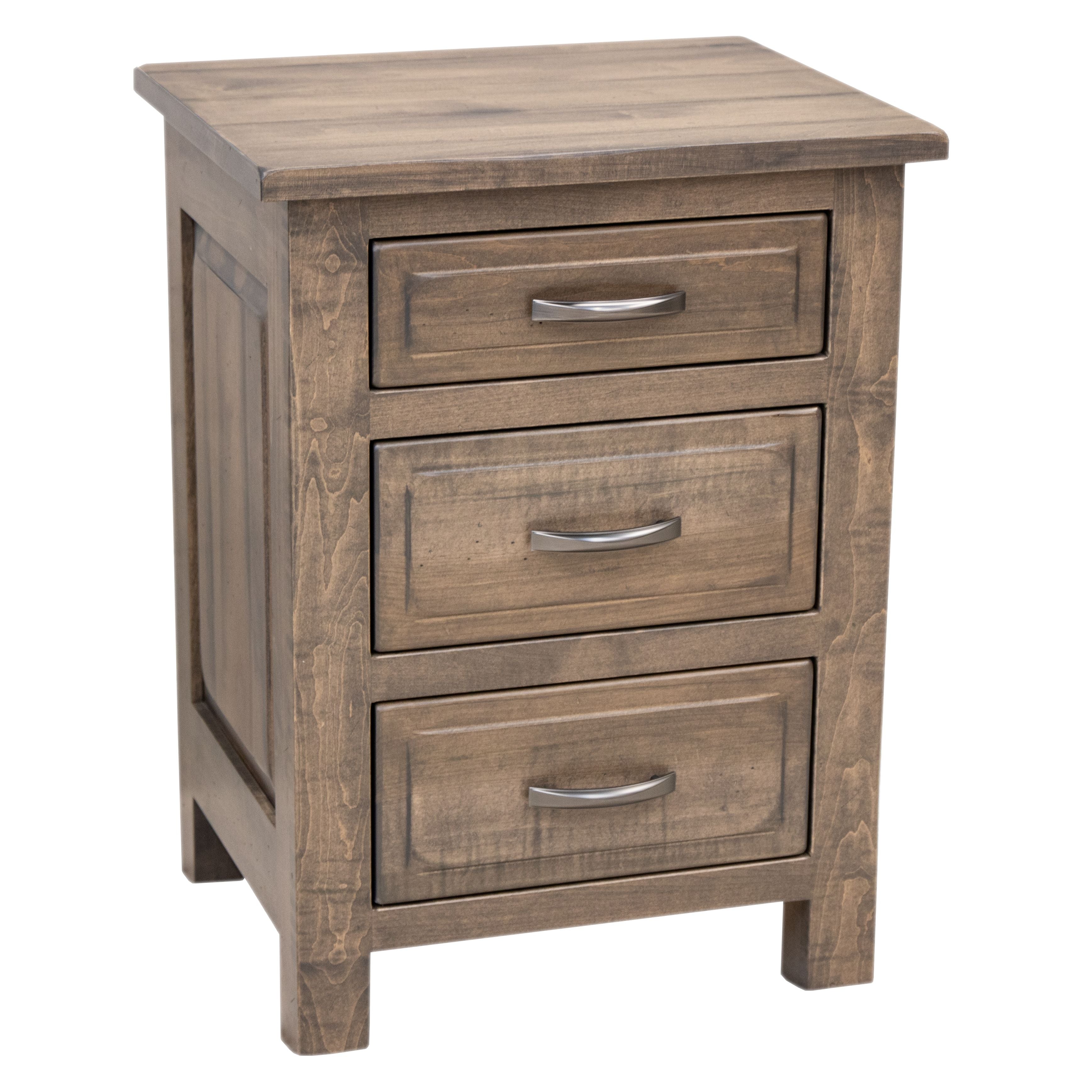 Savannah Rustic 3-Drawer Nightstand