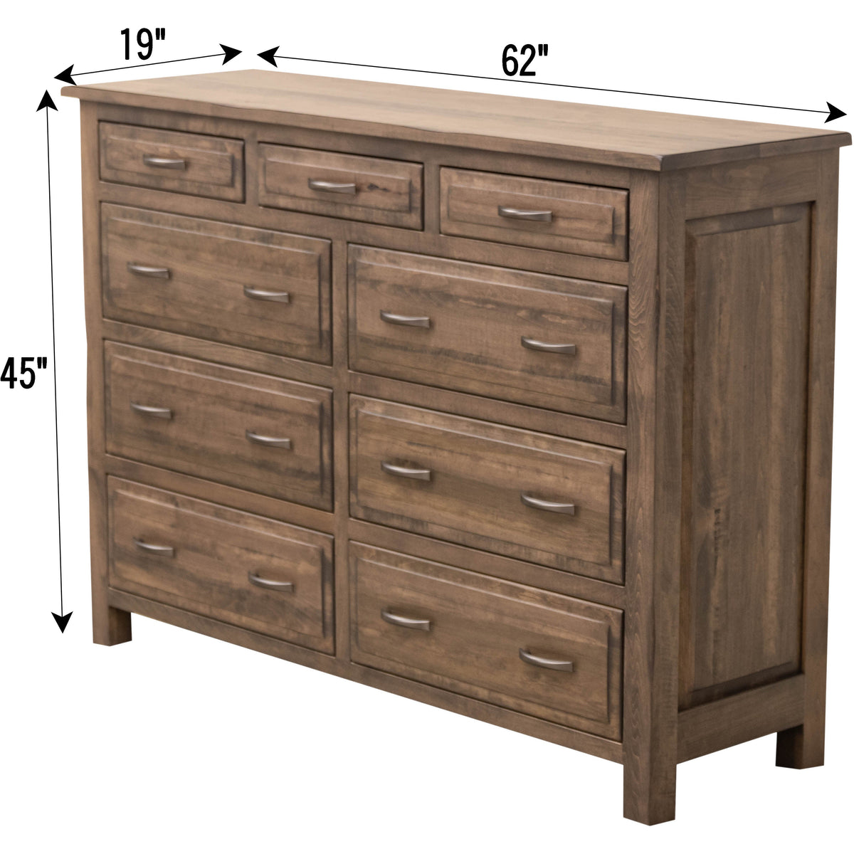 Savannah 9-Drawer Tall Dresser