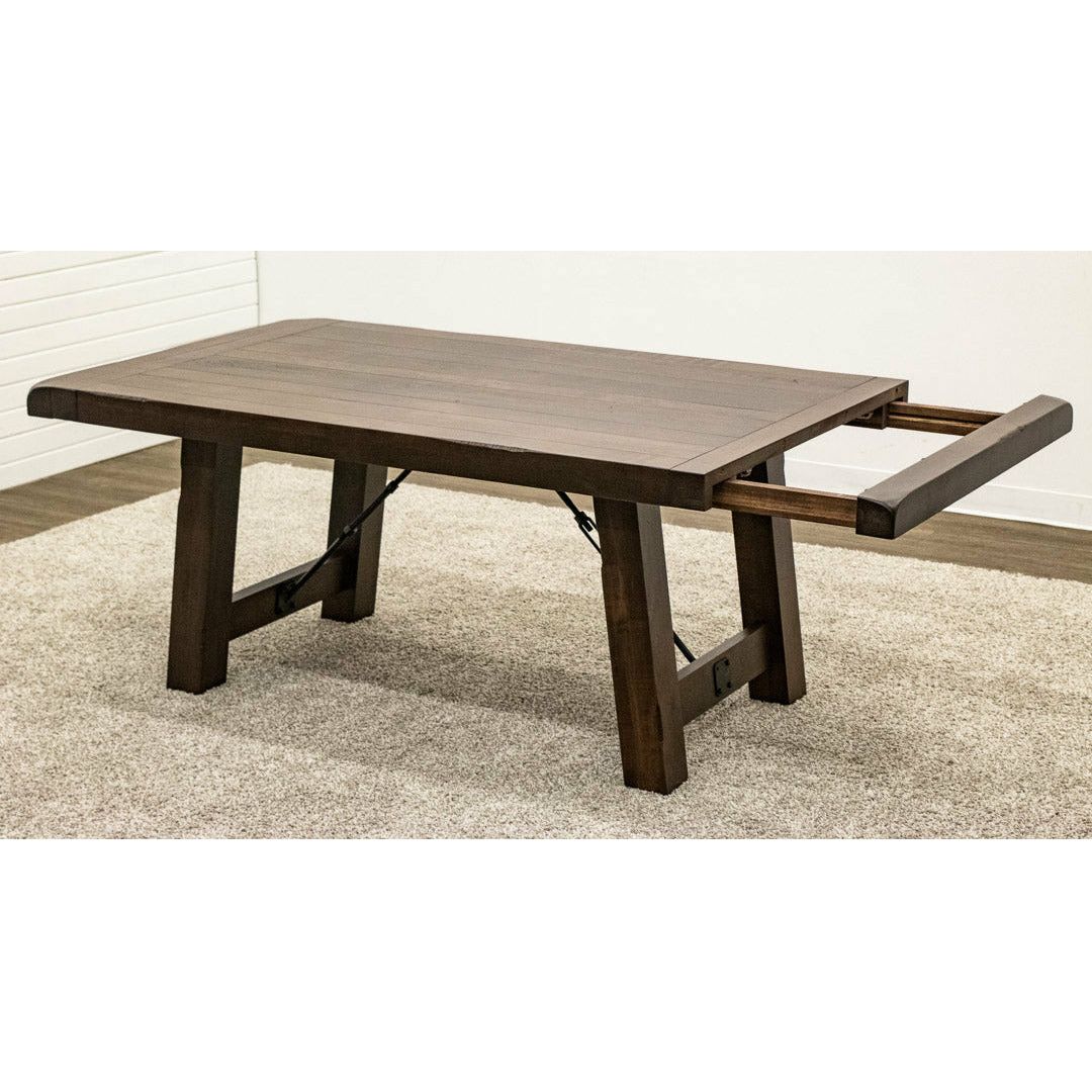 Settler's Trestle Large Maple Wood Extending Dining Table | BV