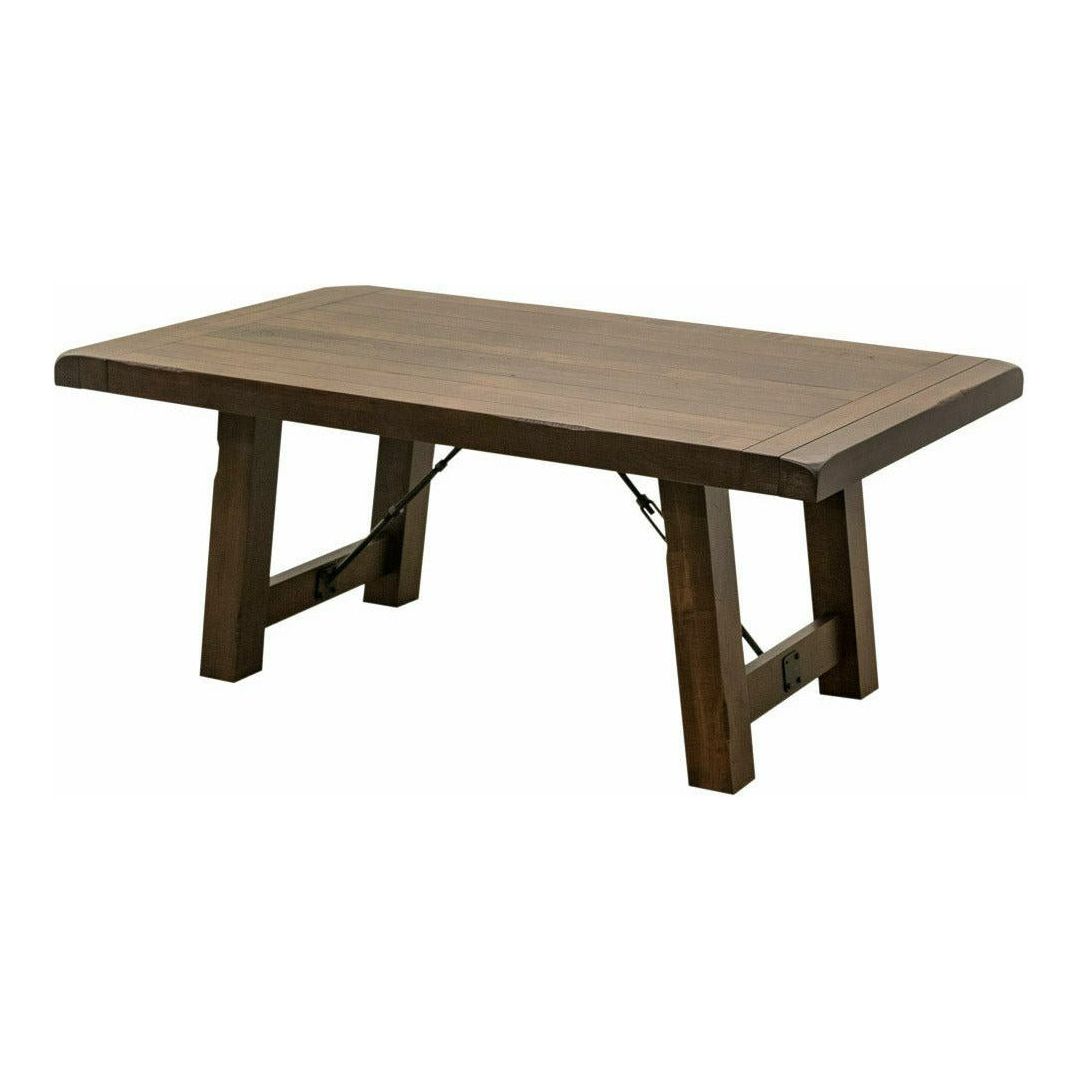 Settler's Trestle Large Maple Wood Extending Dining Table | BV