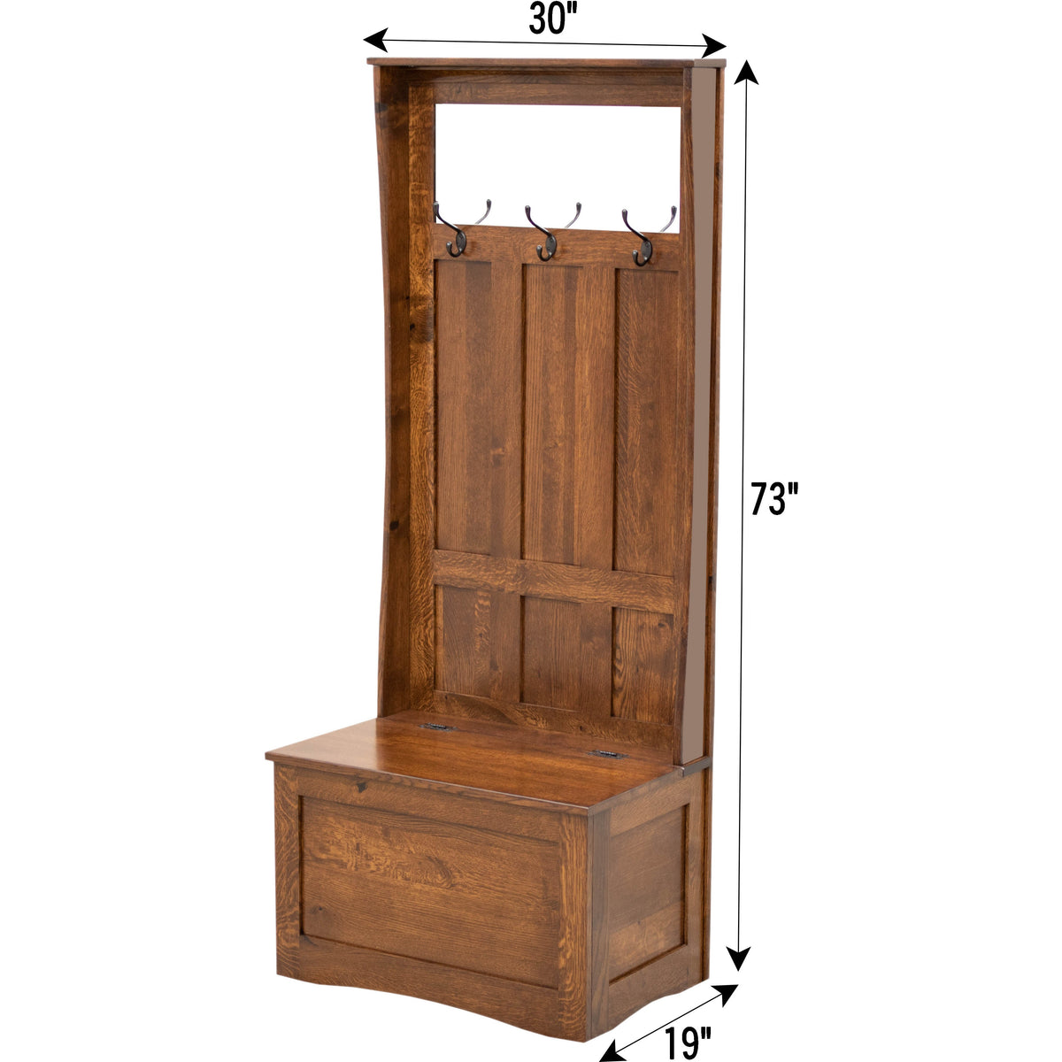 ShakerHallSeat-RusticQSWO- 