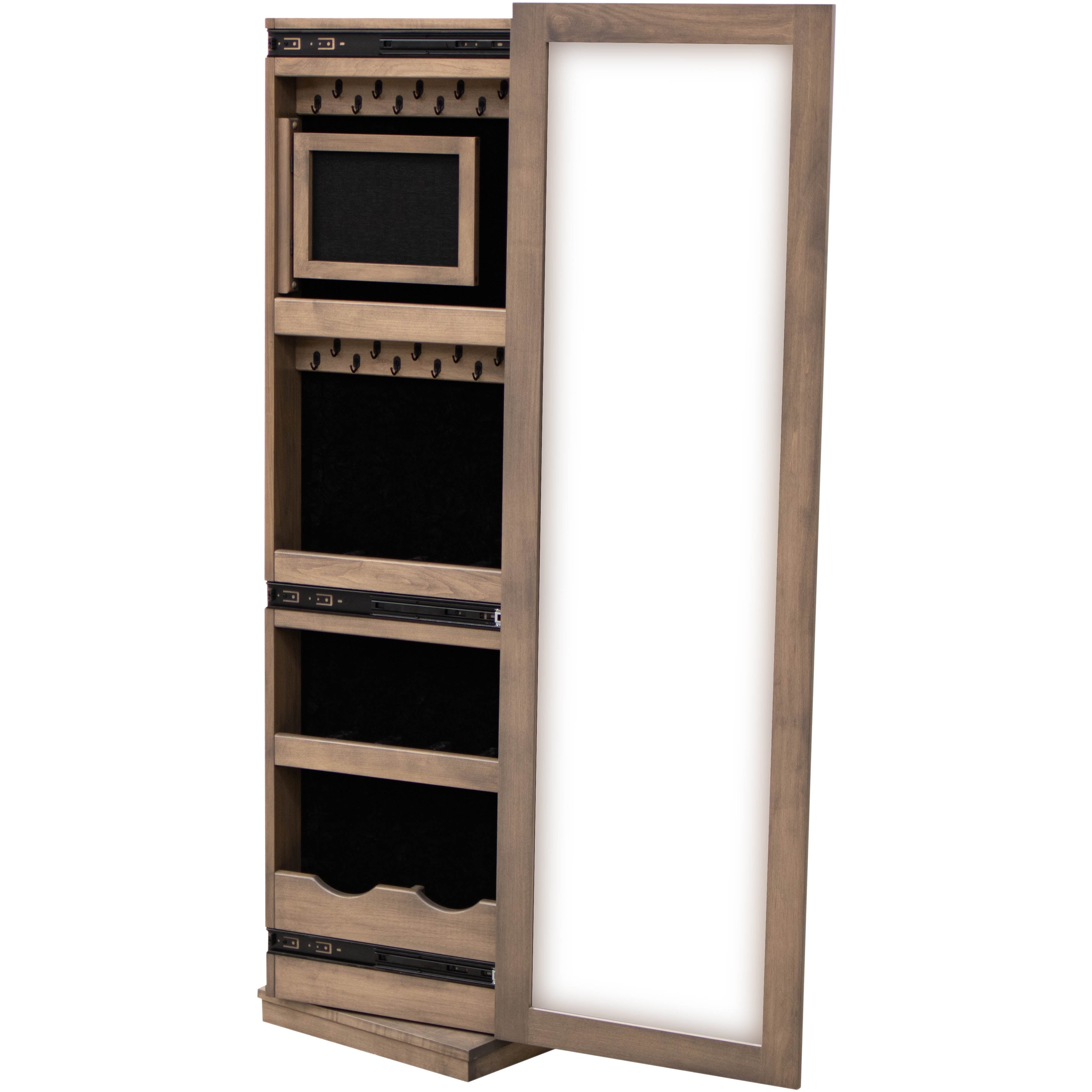 Shaker Maple Wood Revolving Jewelry & Shoe Tower | DB