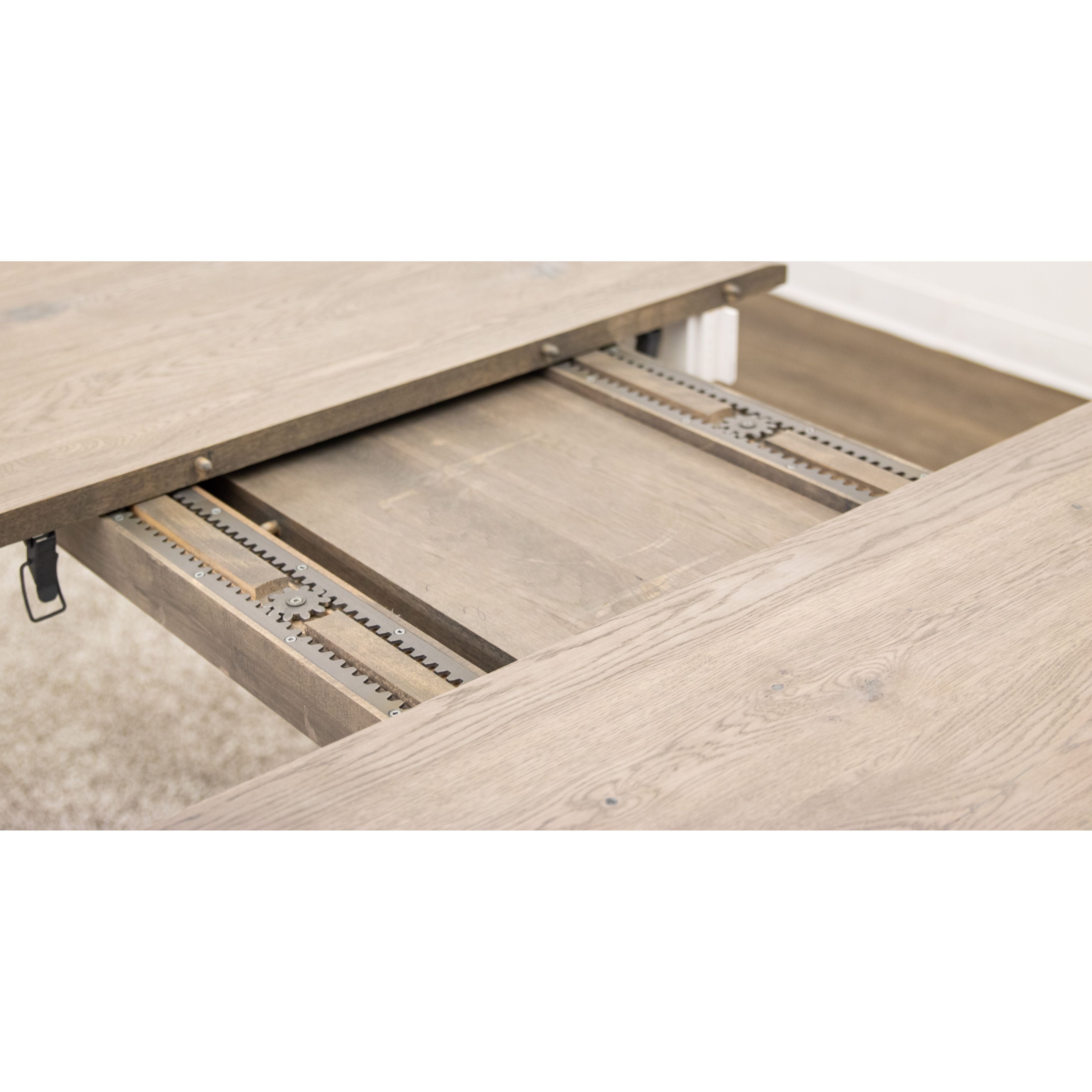 Lakeland Small Modern White Extending Kitchen Table | M-DW&RWO-GRB