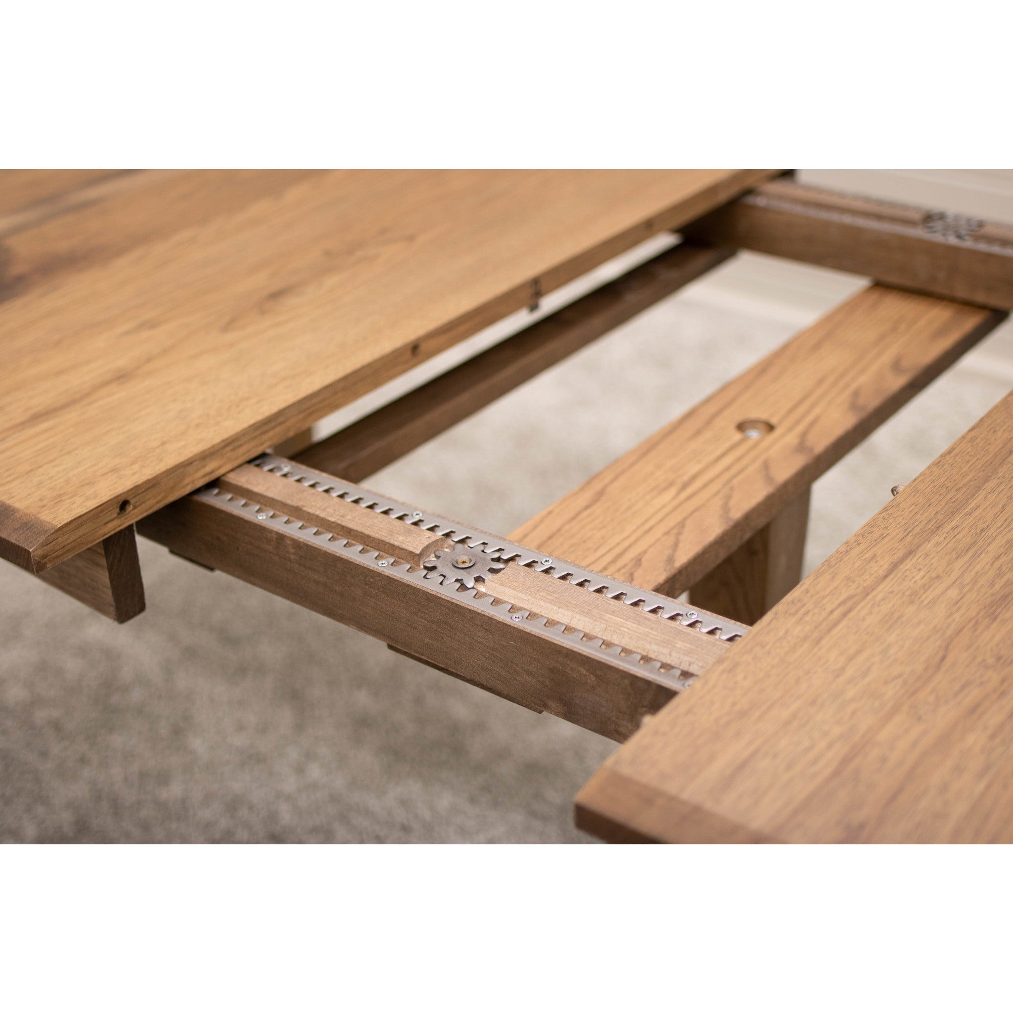 Classic Shaker Amish Hickory Wood Extending Dining Table | CO