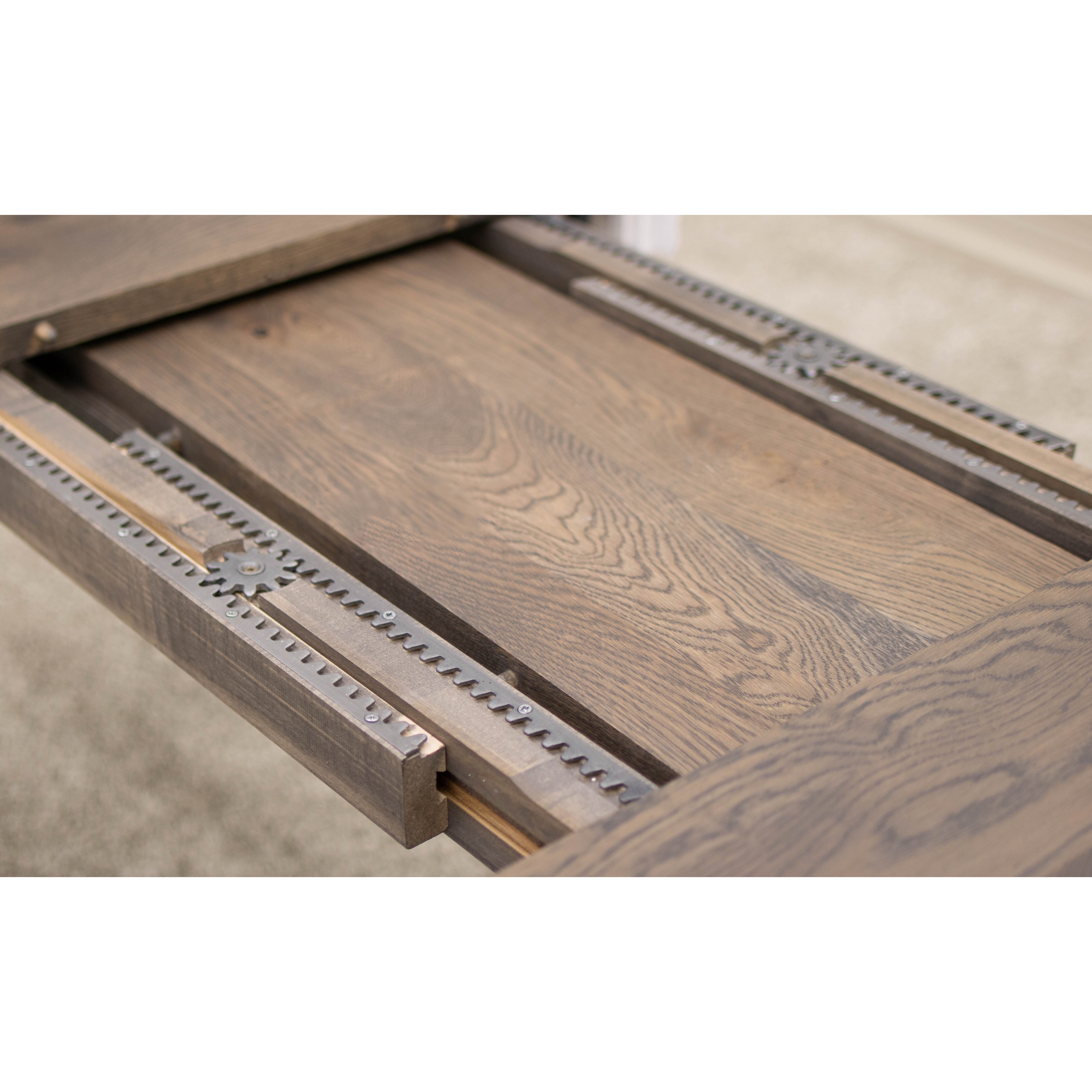Lakeland Small Extending Kitchen Table in White and Oak | O-GW&RWO-SB