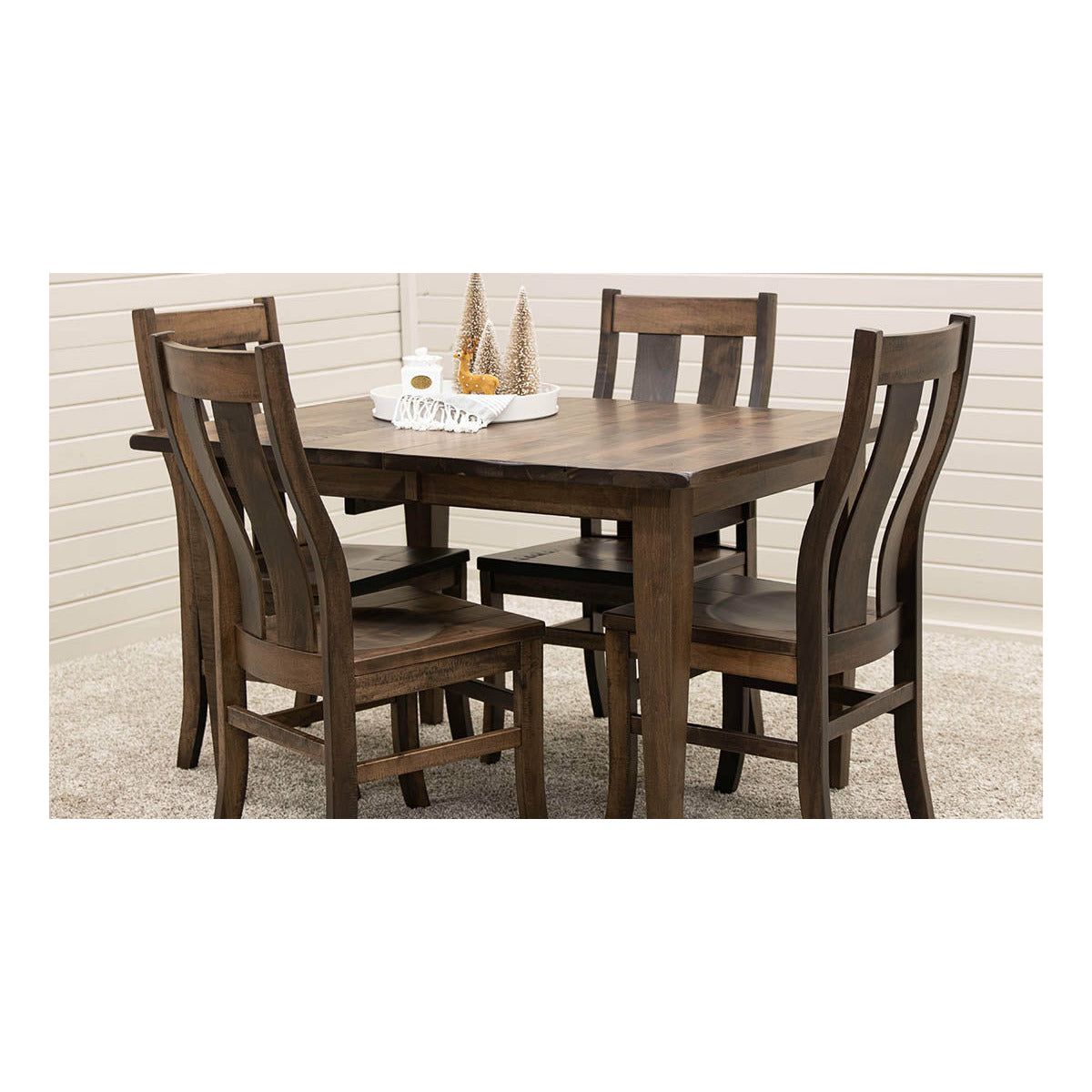 Lakeland Shaker Small Modern Extending Maple Wood Kitchen Table | CO
