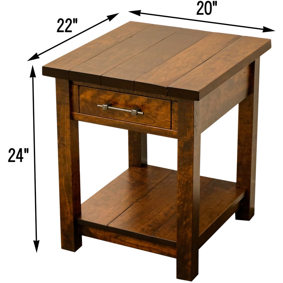 Arcadia Large Square Open End Table