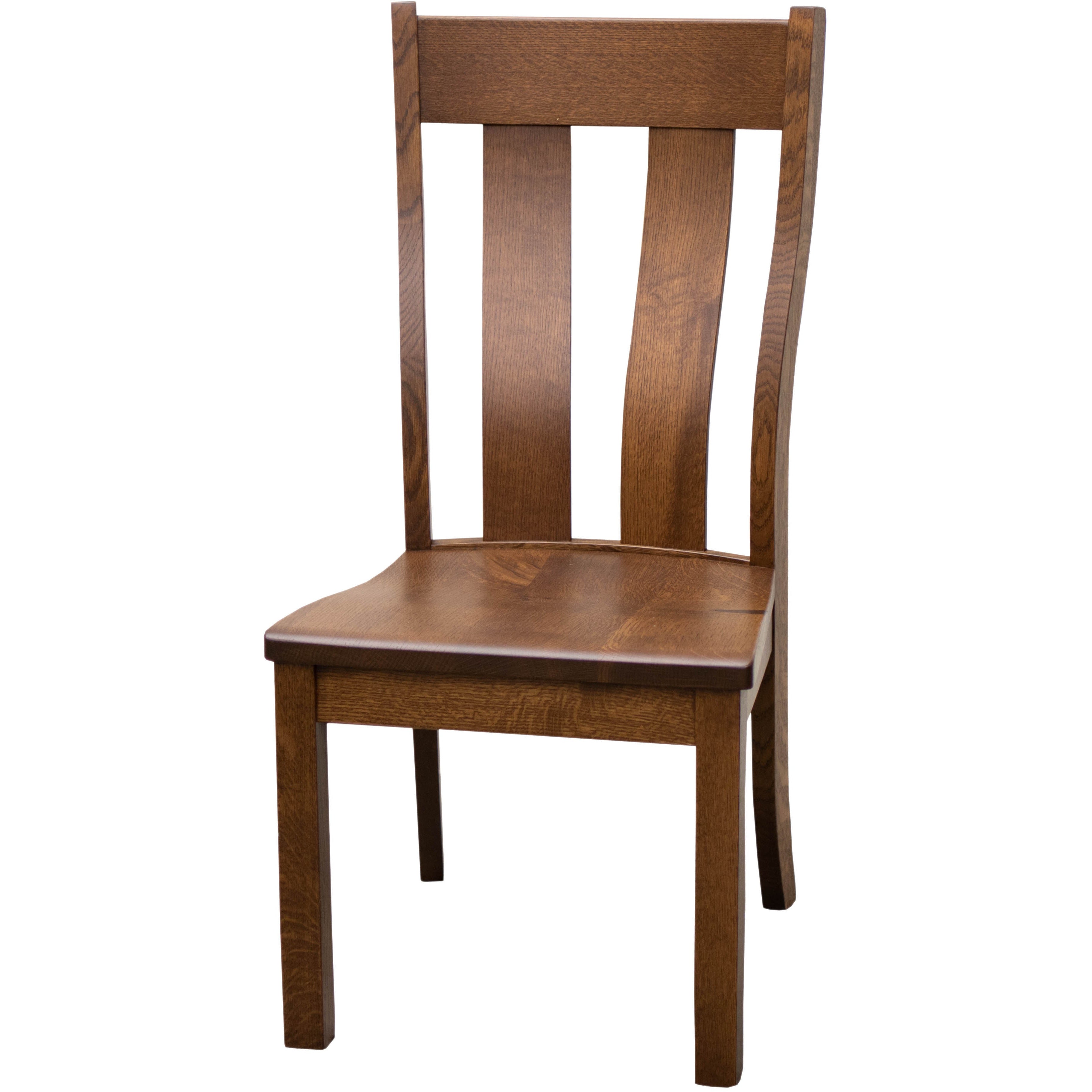 Urbana Rustic Quarter Sawn White Oak Wood Side Dining Chair | GB