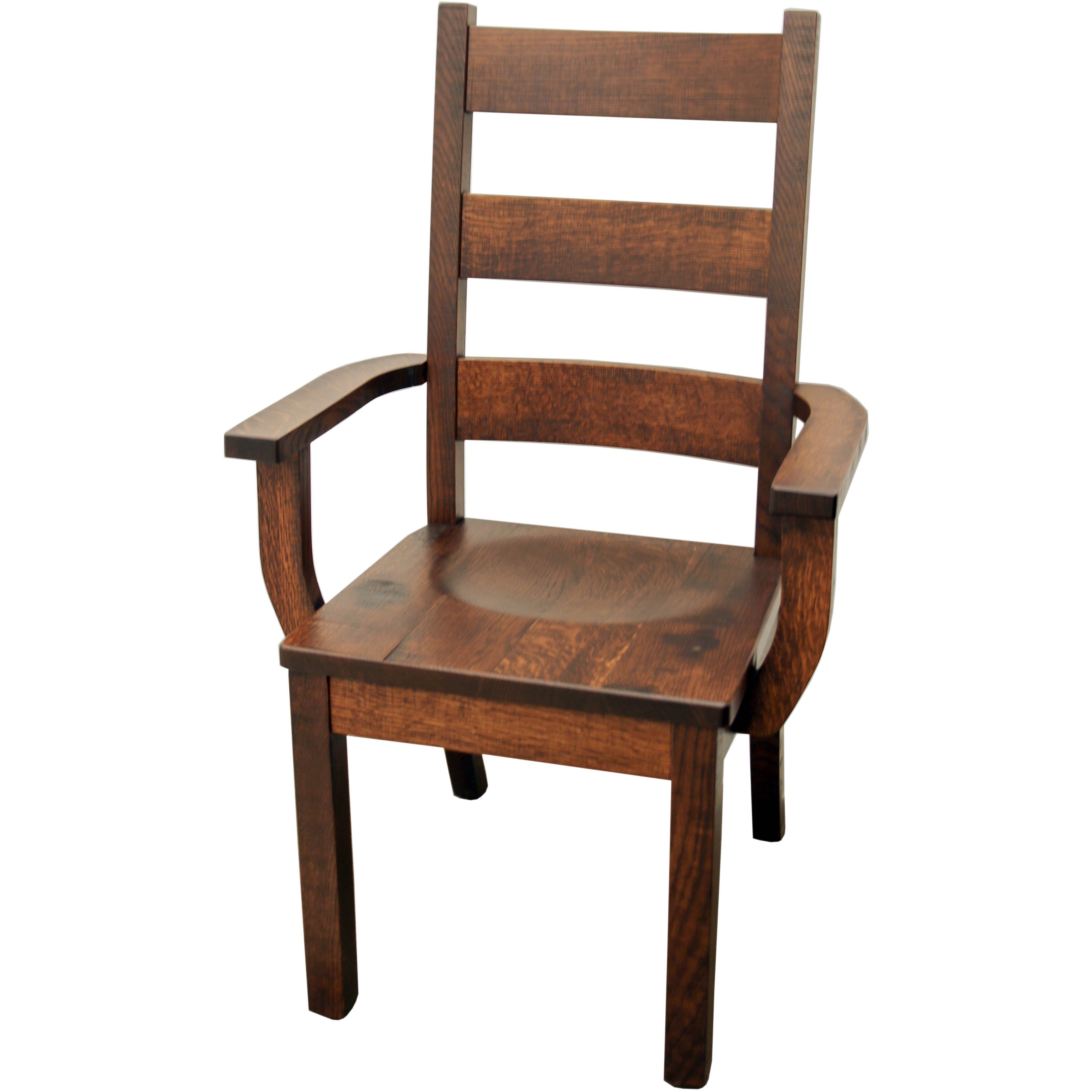 Western High Back Arm Dining Chair