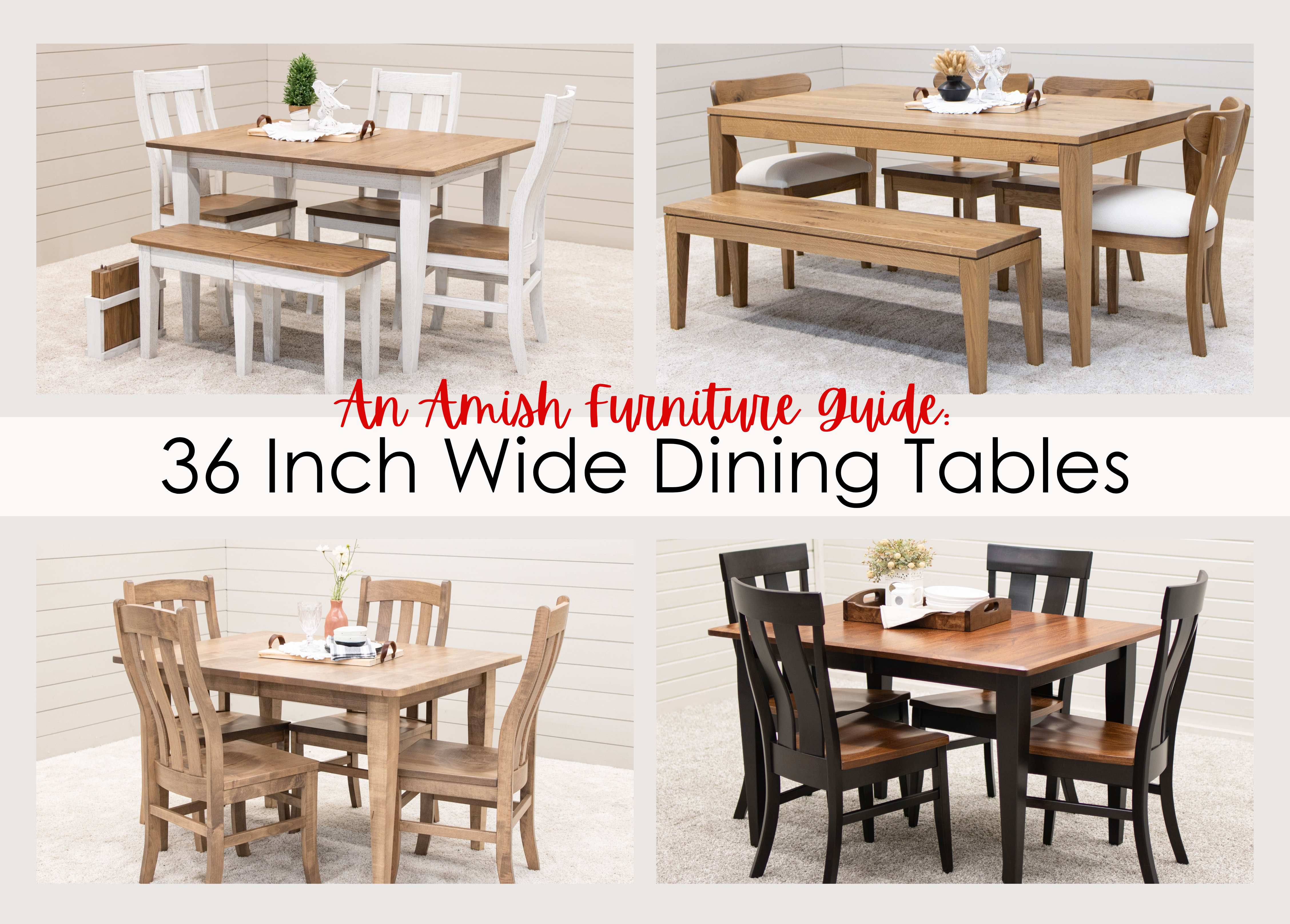 A Quick Guide to Choosing the Best 36-Inch-Wide Dining Table