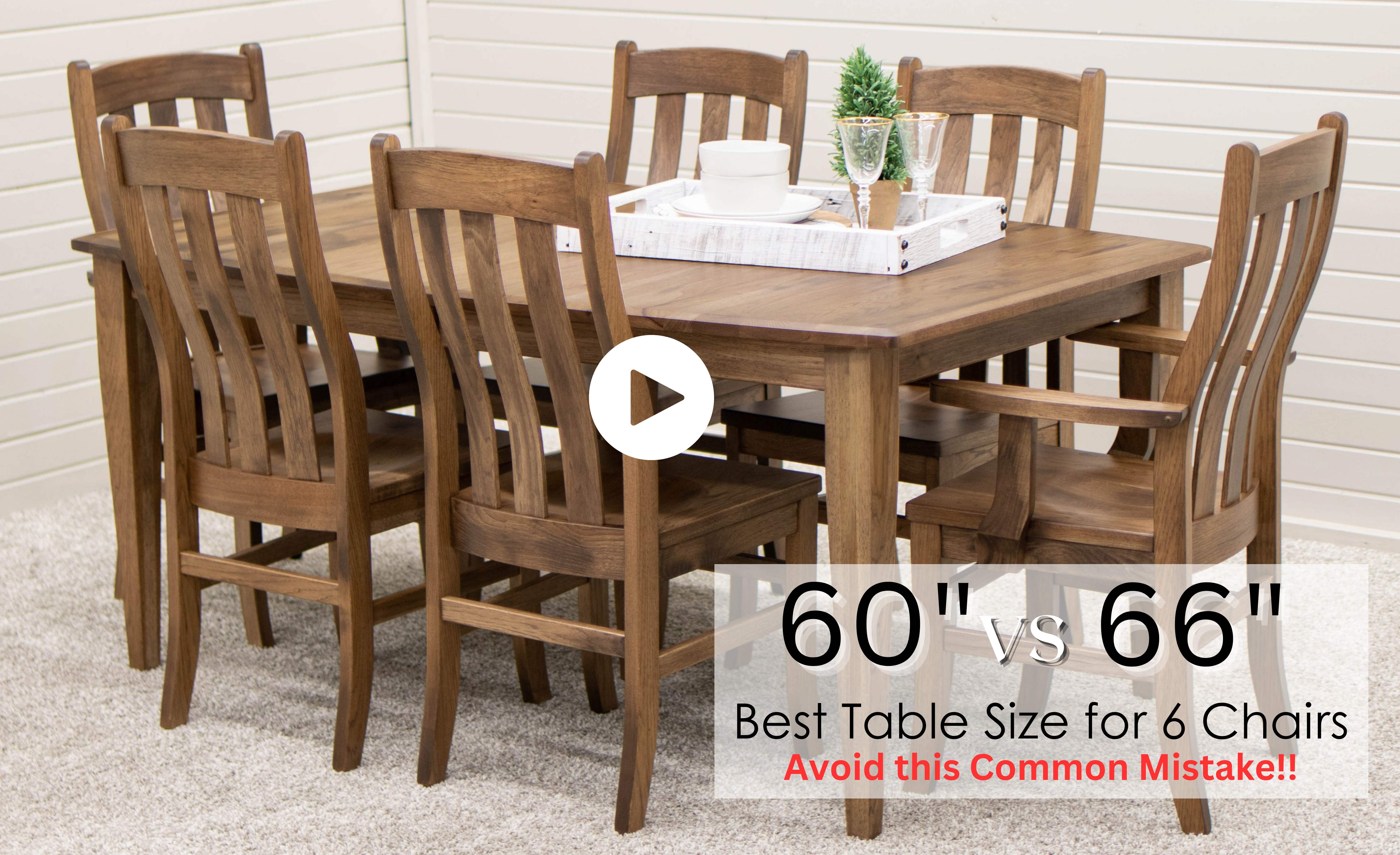 60 vs 66 Inch: Choosing The Best Dining Table Size for 6 Chairs