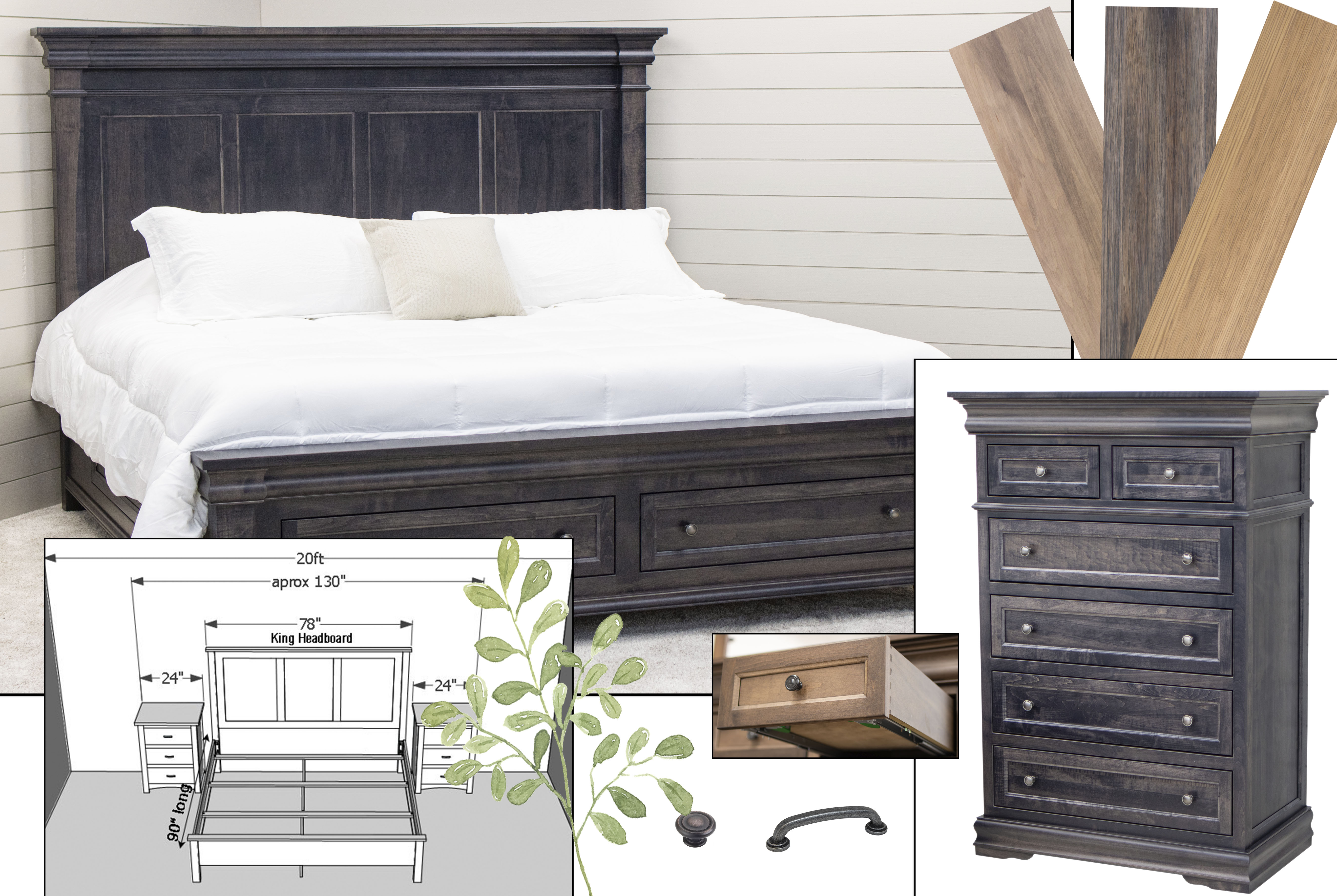 Farmhouse Bedroom Mood Board with Belmont King Bed