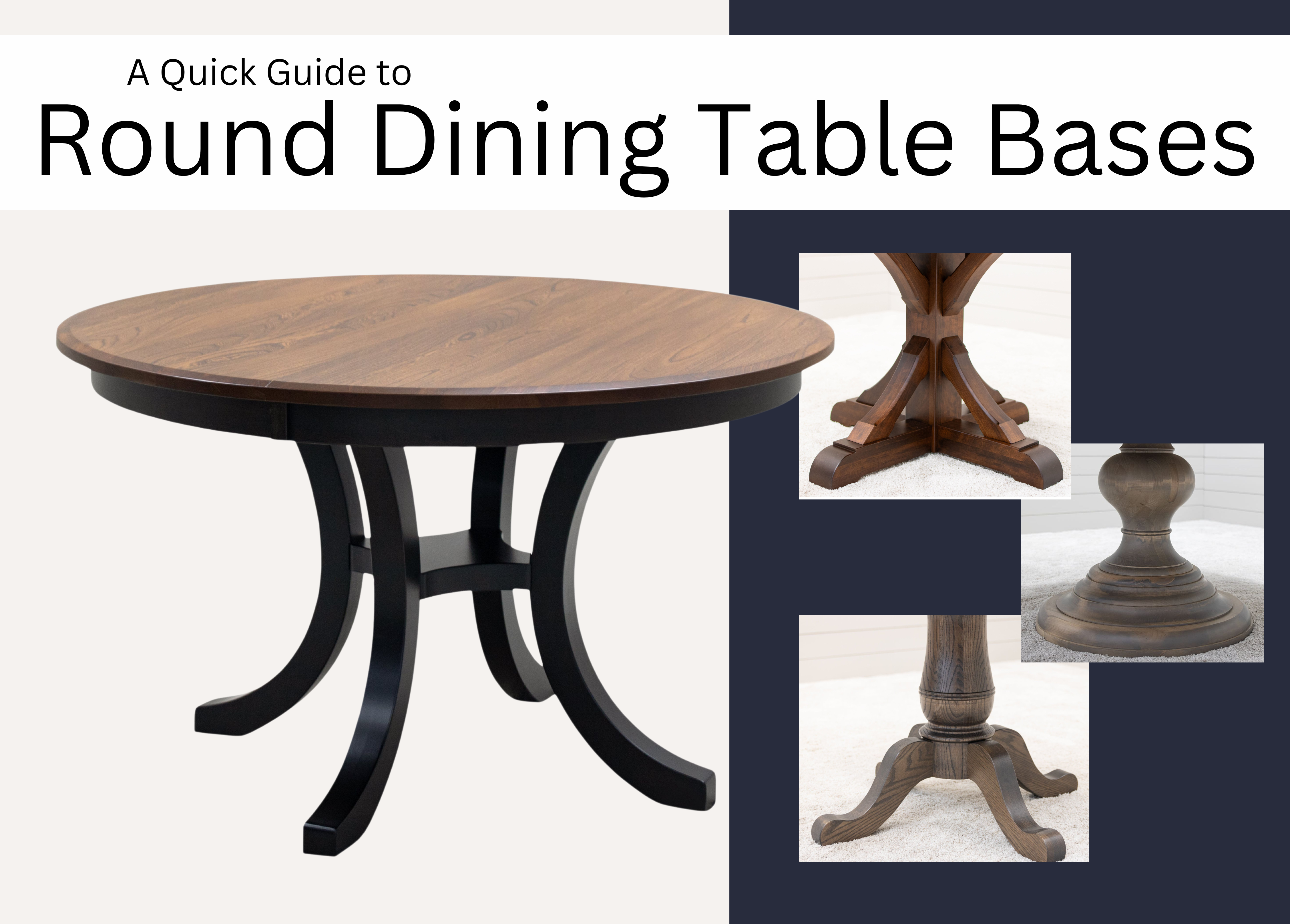 Choosing the Best Pedestal Base for a Round Dining Table