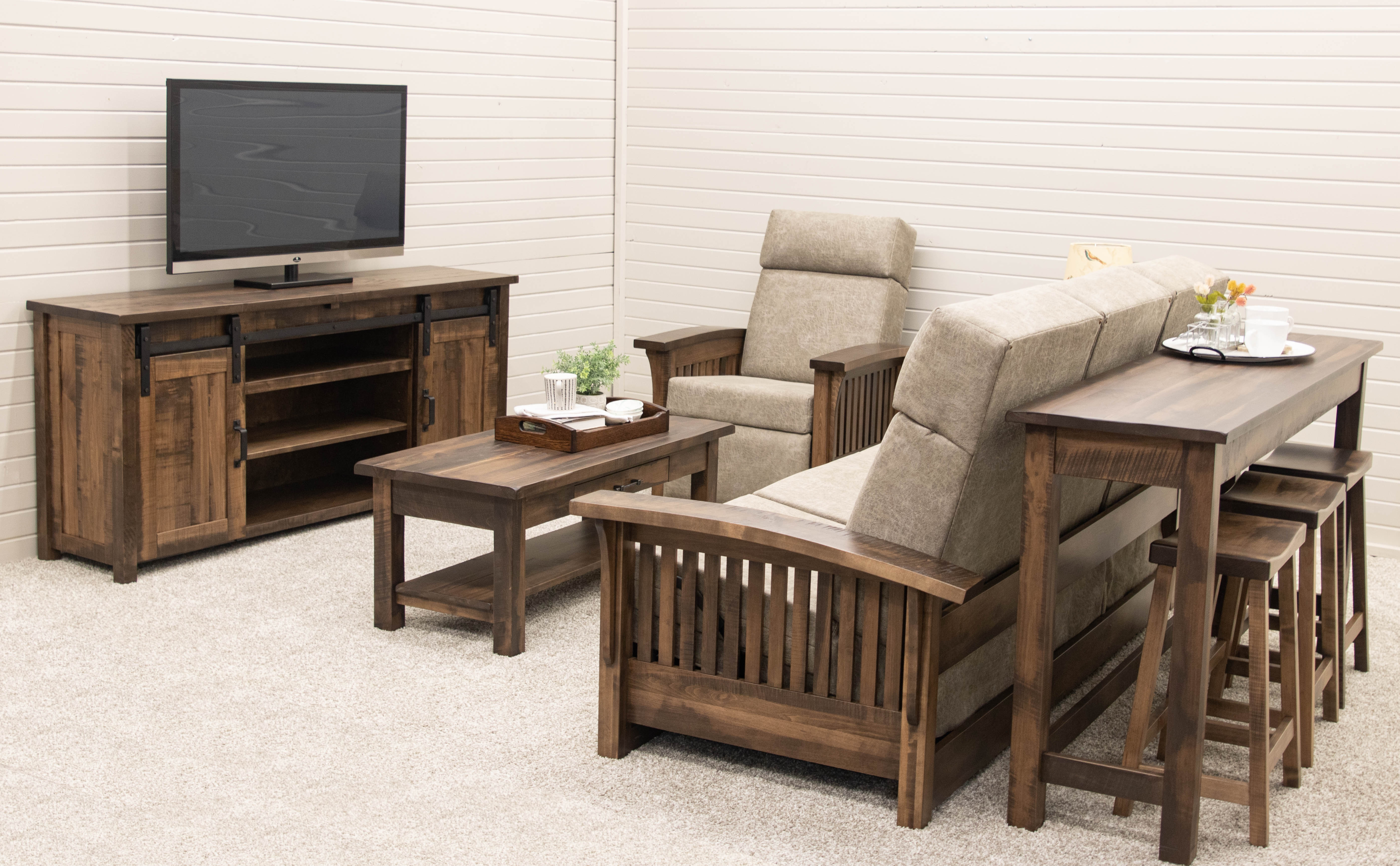 Reclining Mission Living Room Furniture