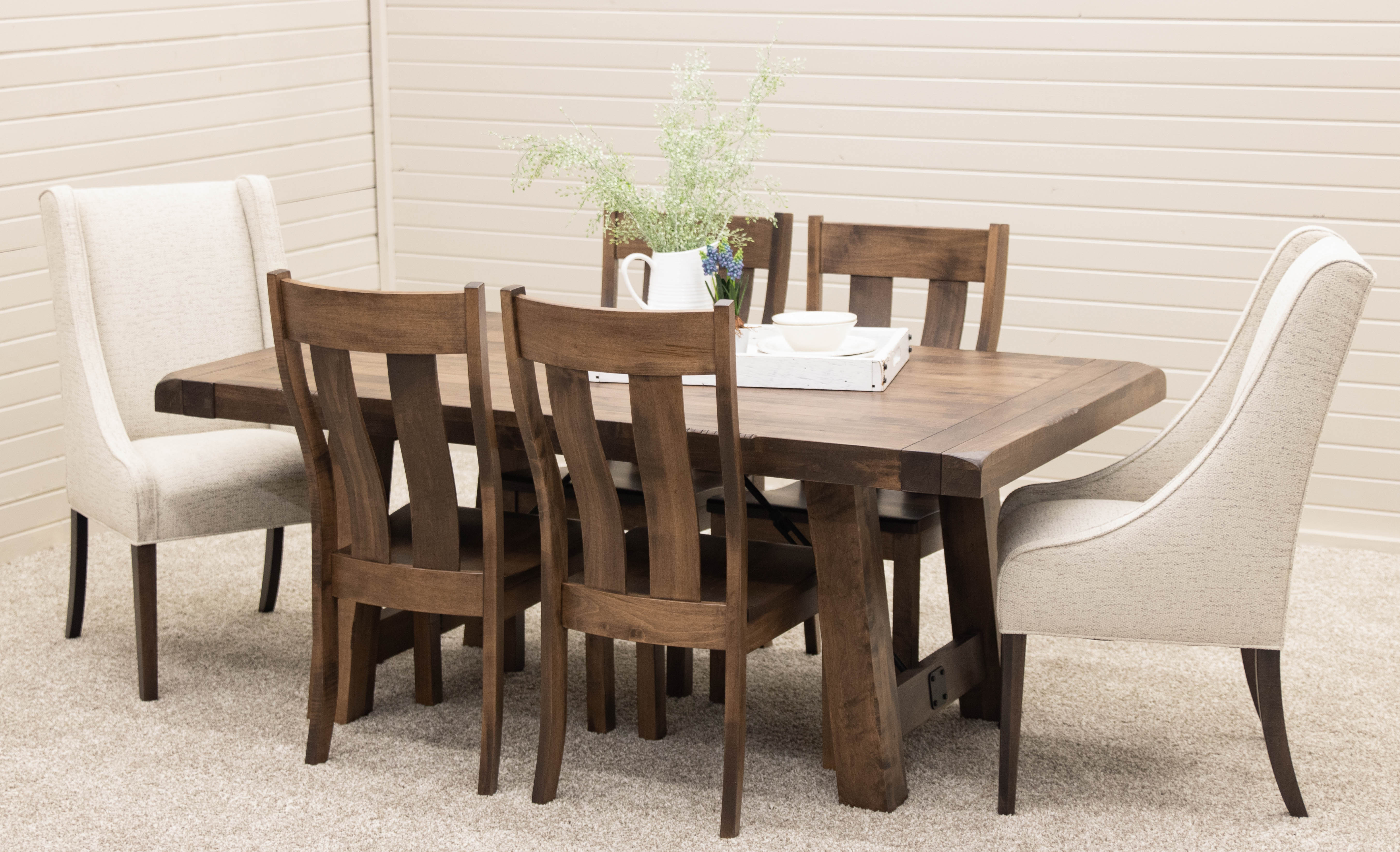 Settler's Trestle Dining Set