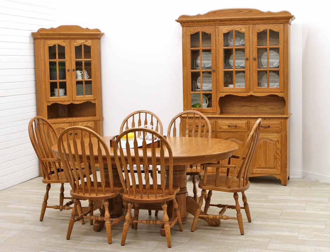Traditional Double Pedestal Dining Set