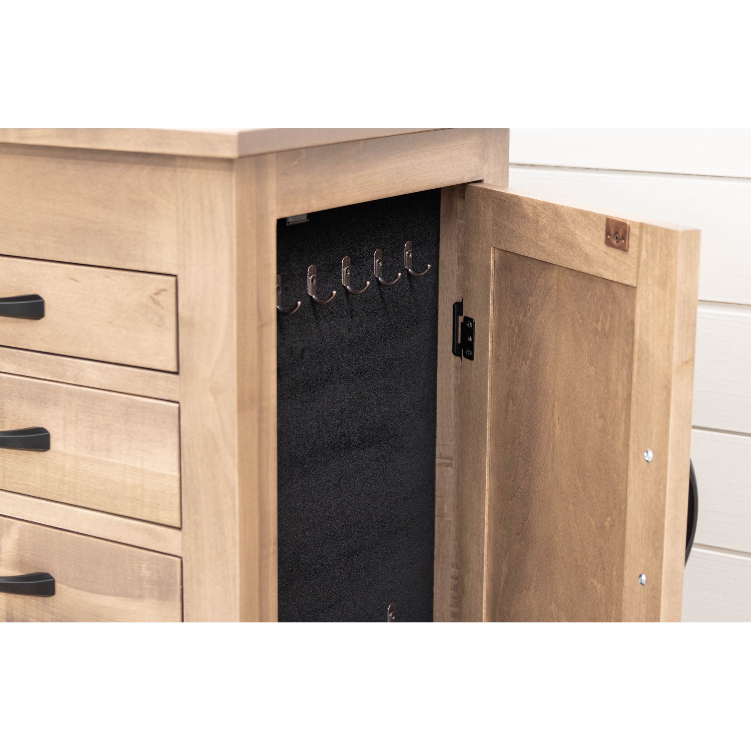 Mission Maple Wood Jewelry Armoire | WB