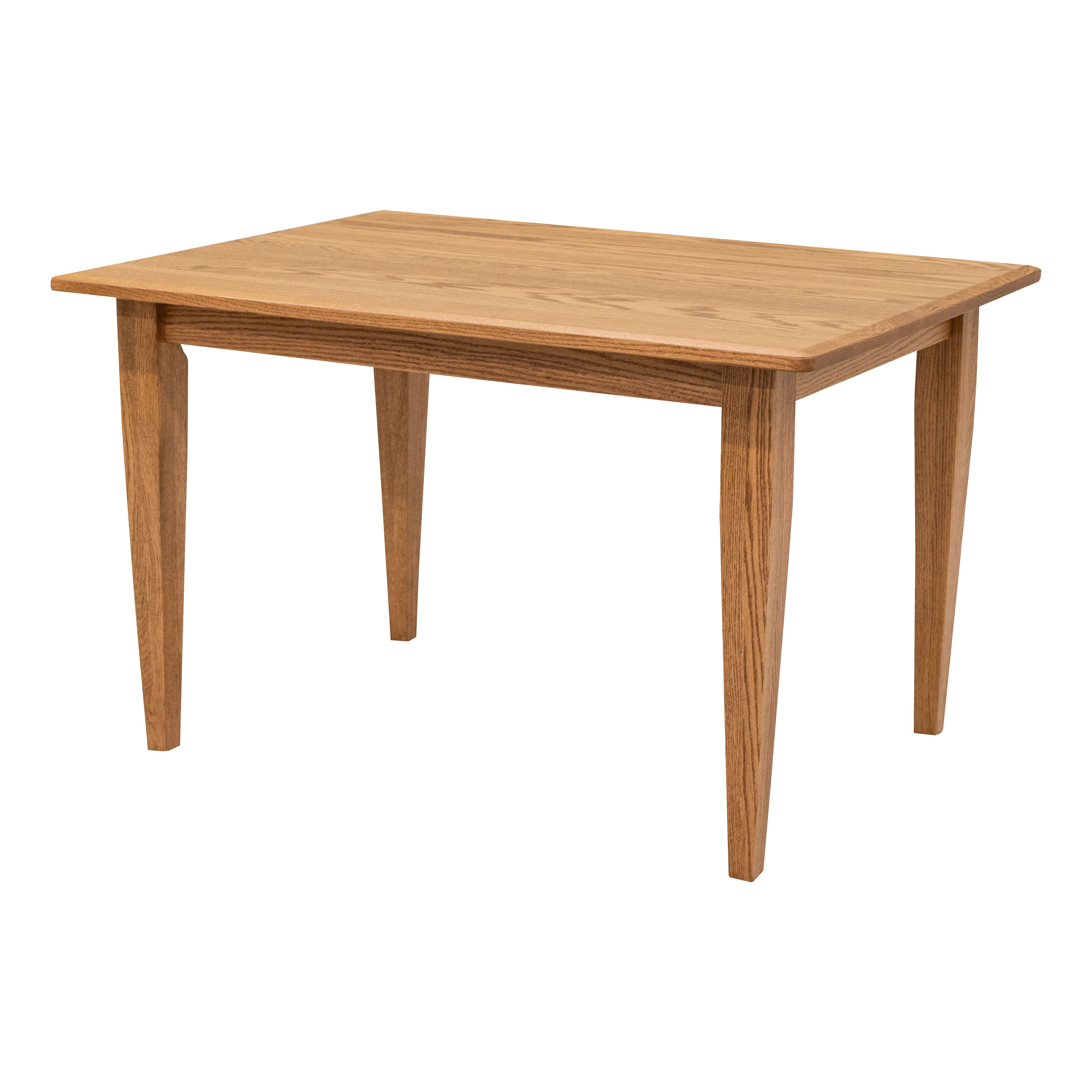 Lakeland Shaker Solid Oak Wood Small Kitchen Table | Fruitwood Stain