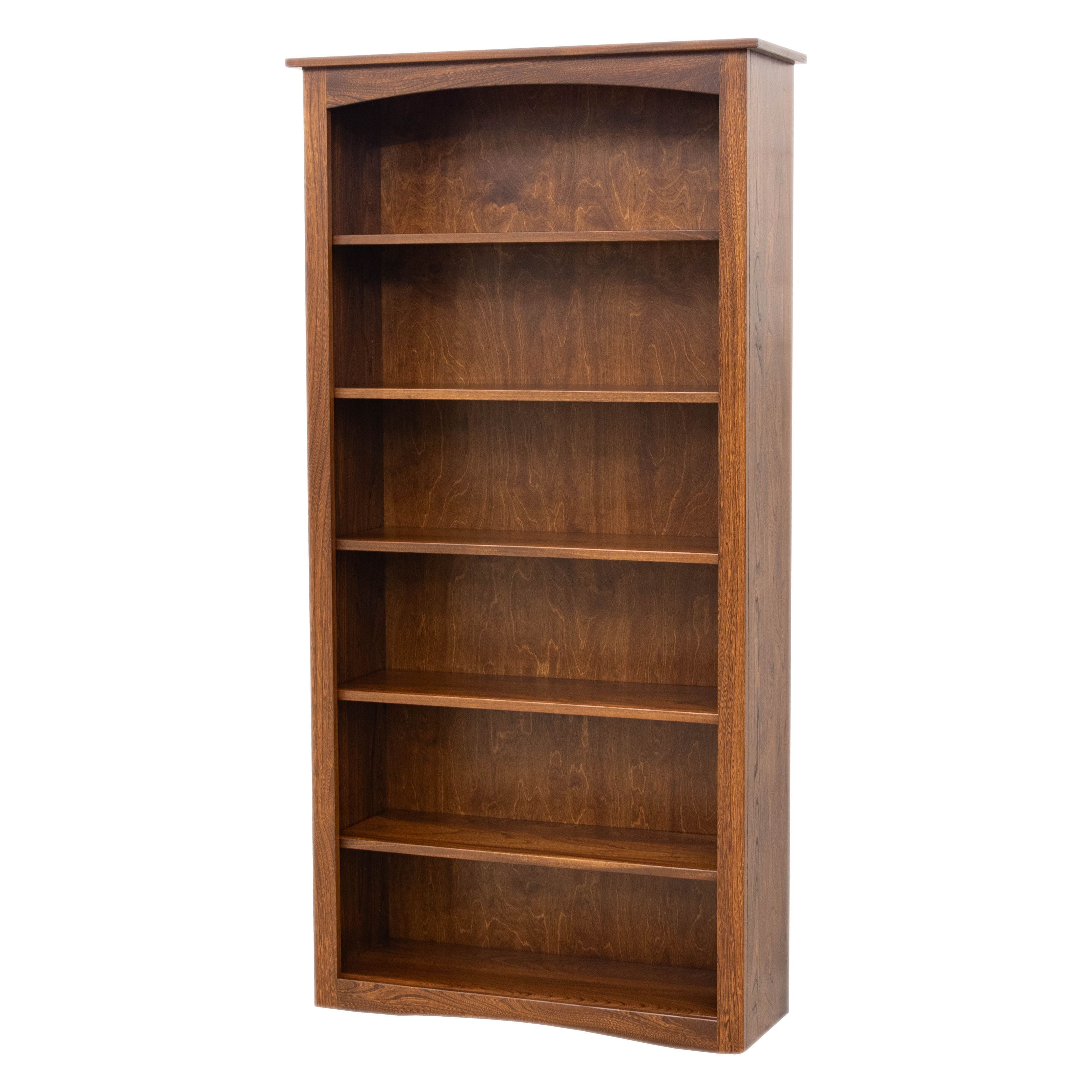 Shaker Solid Elm Wood 72" Bookcase | MC