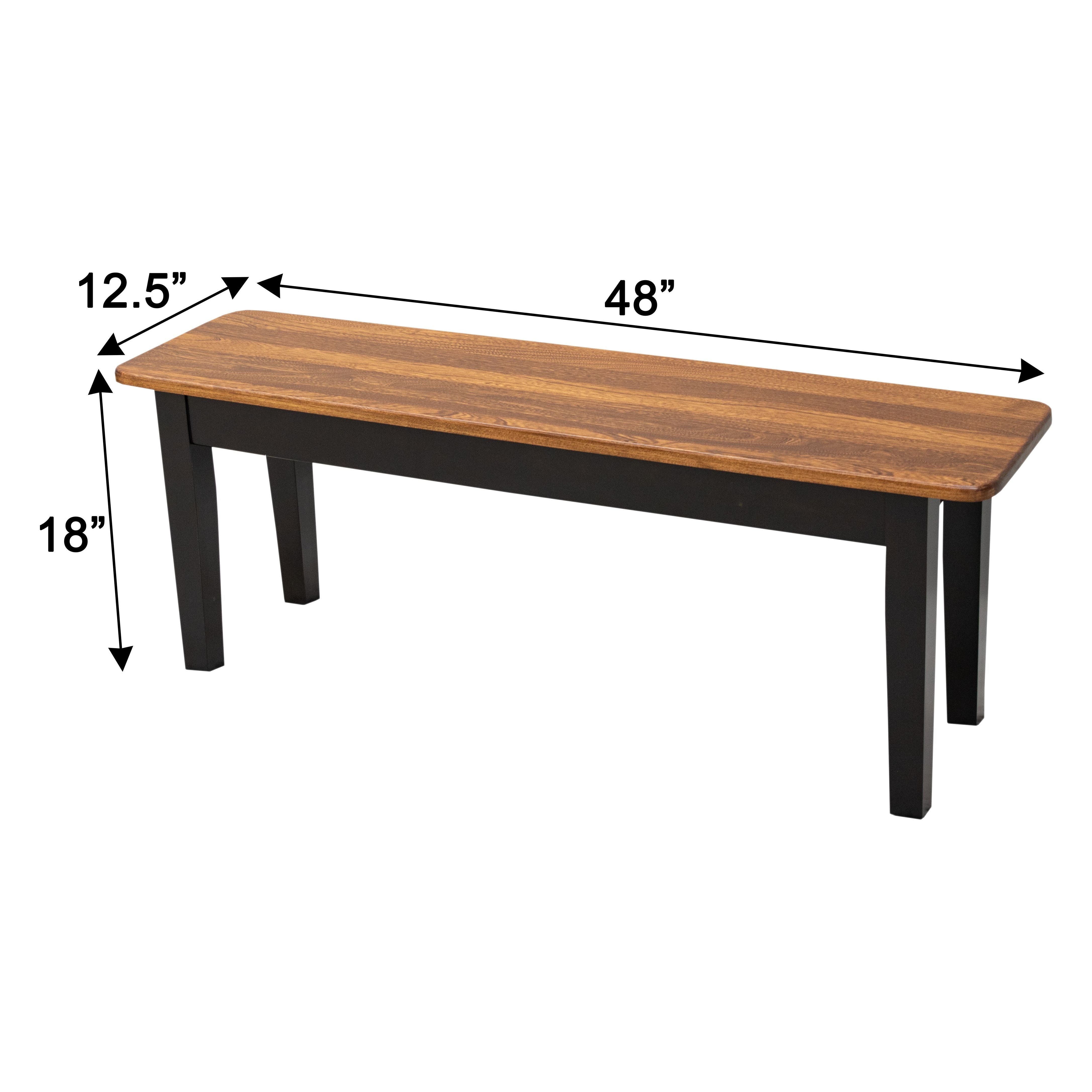 Shaker Leg Dining Bench