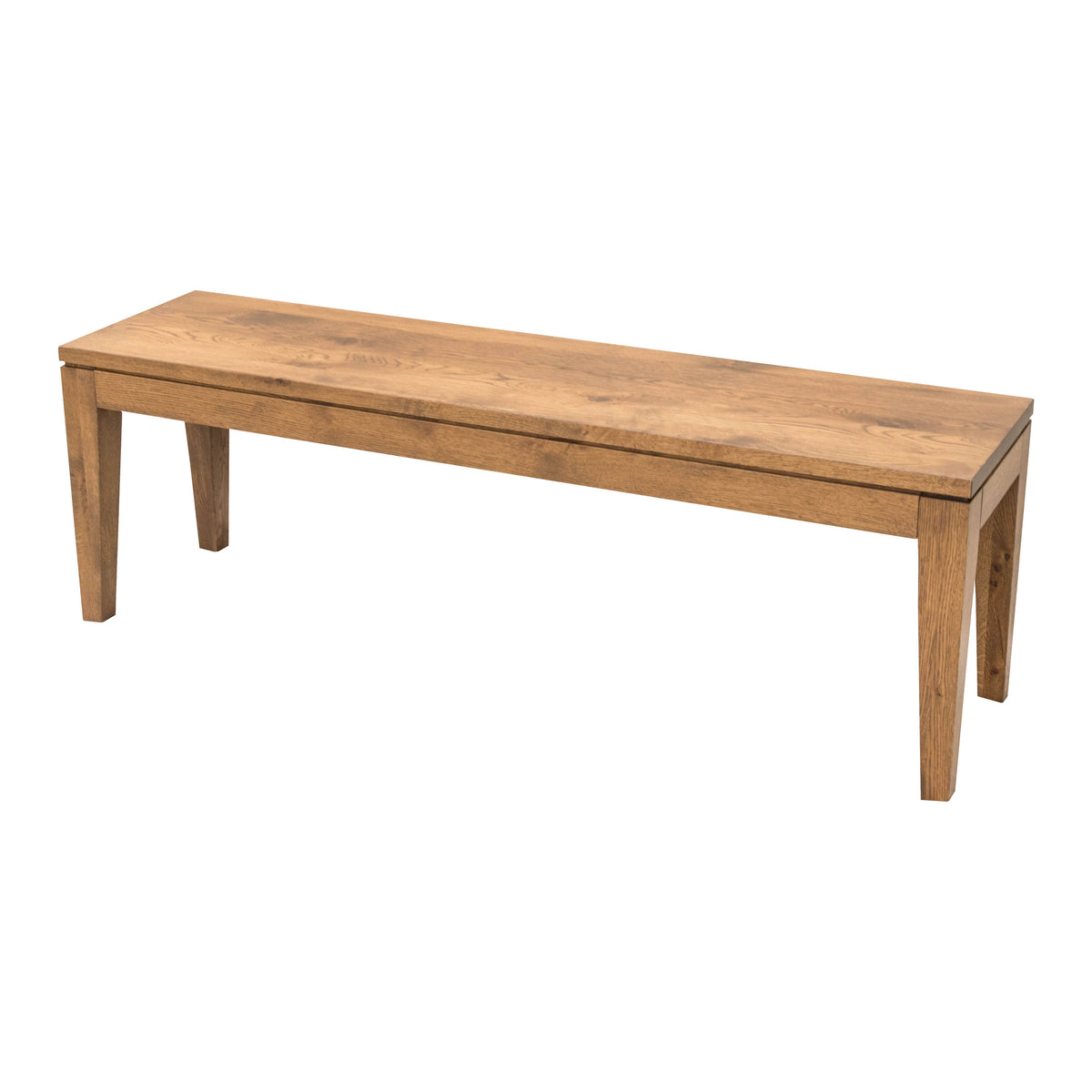 Monroe Mid Century Hickory Wood Dining Bench | WB