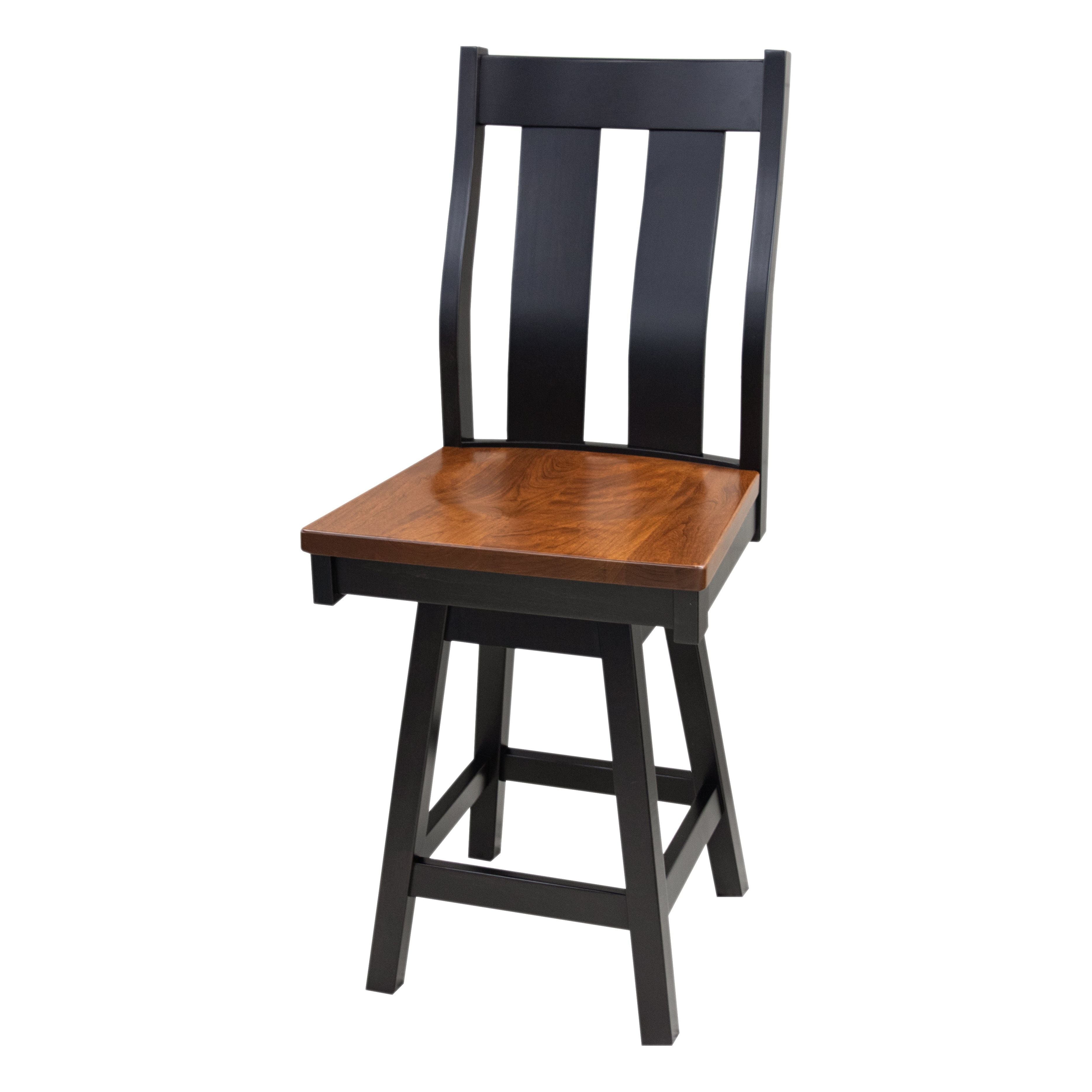Arlington 24" Swivel Bar Chair with Straight Top Board
