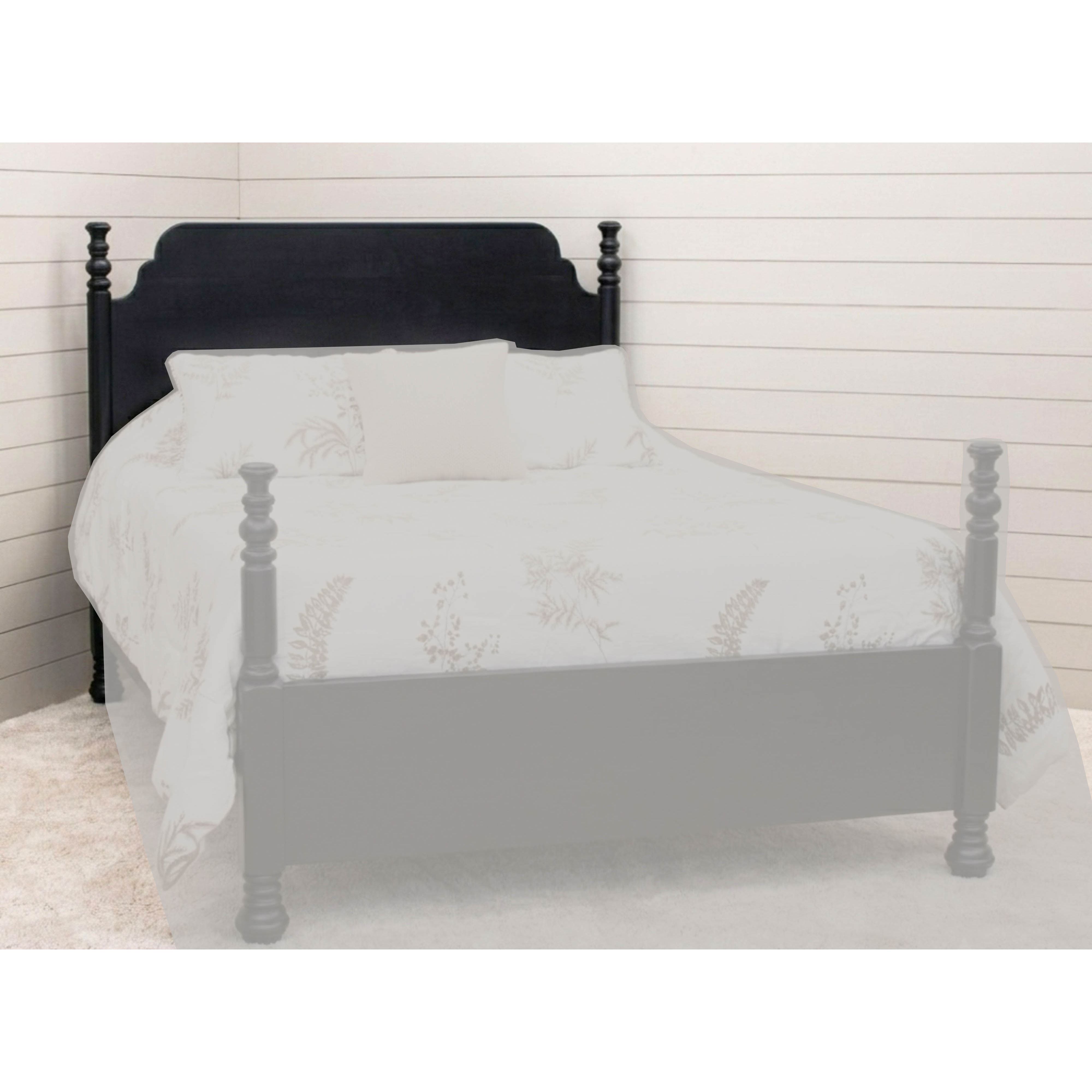 Augustine California King Black Maple Wood Four Poster Bed | EB