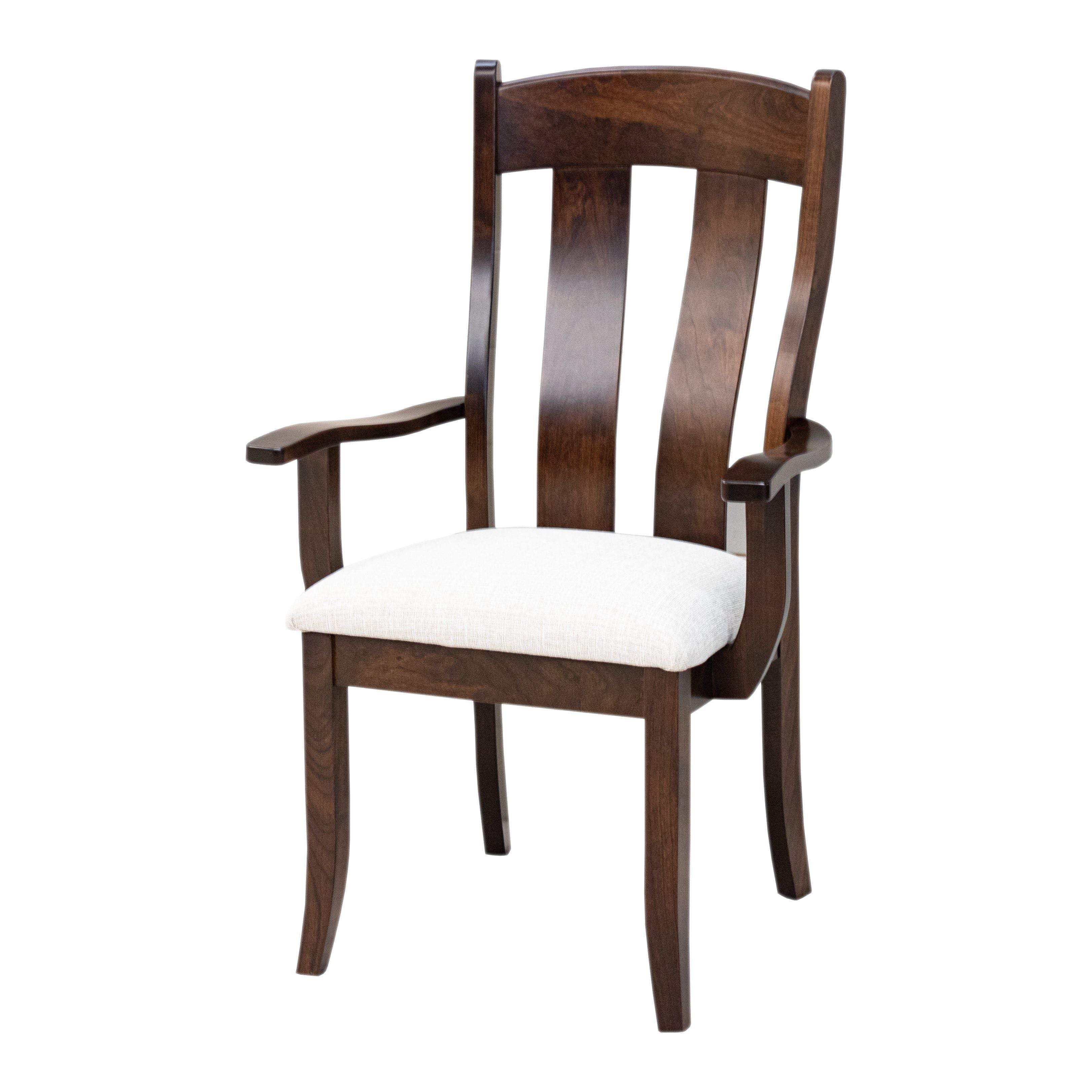 Austin Arm Dining Chair with Upholstered Seat