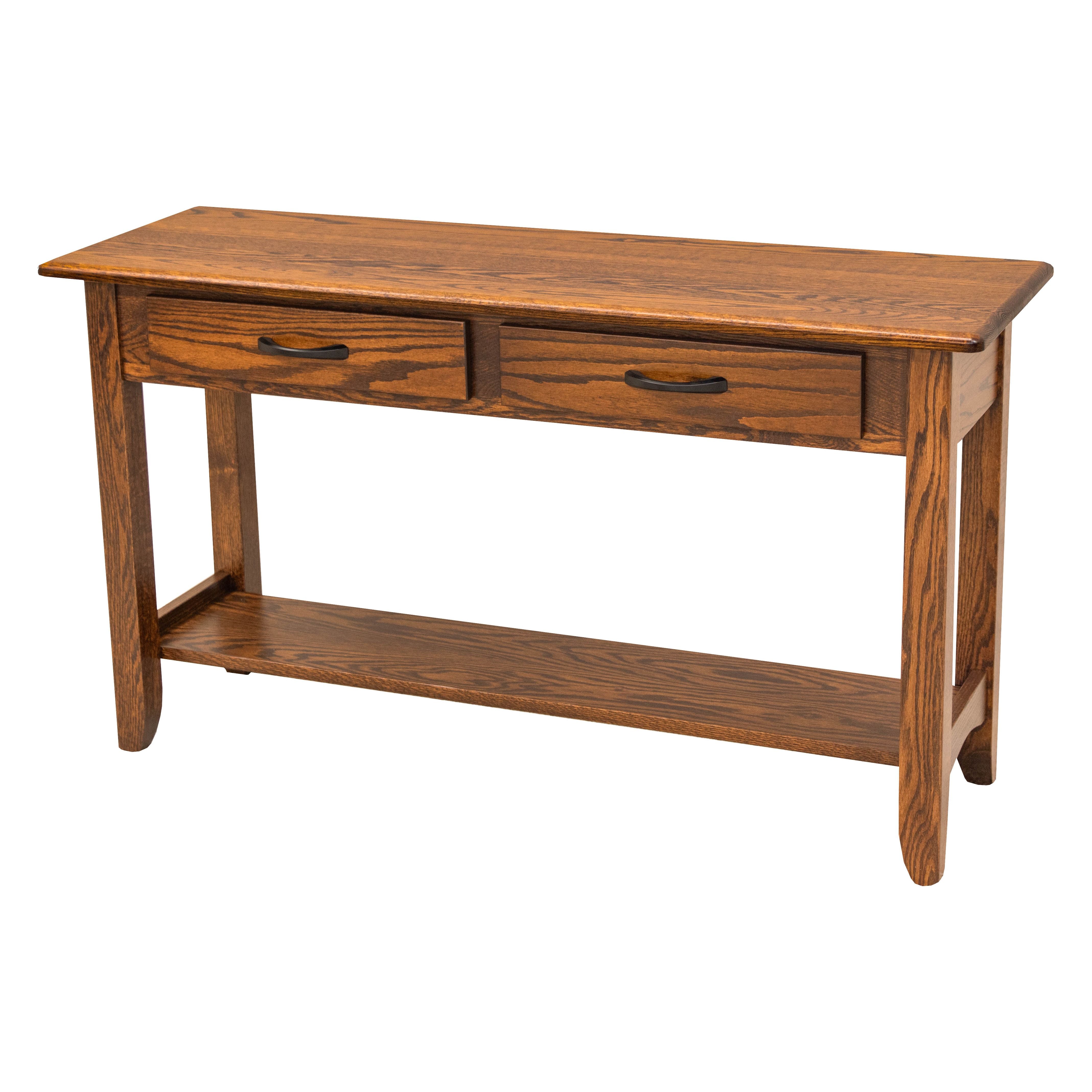 Austin Oak Wood Open Sofa Table | MC