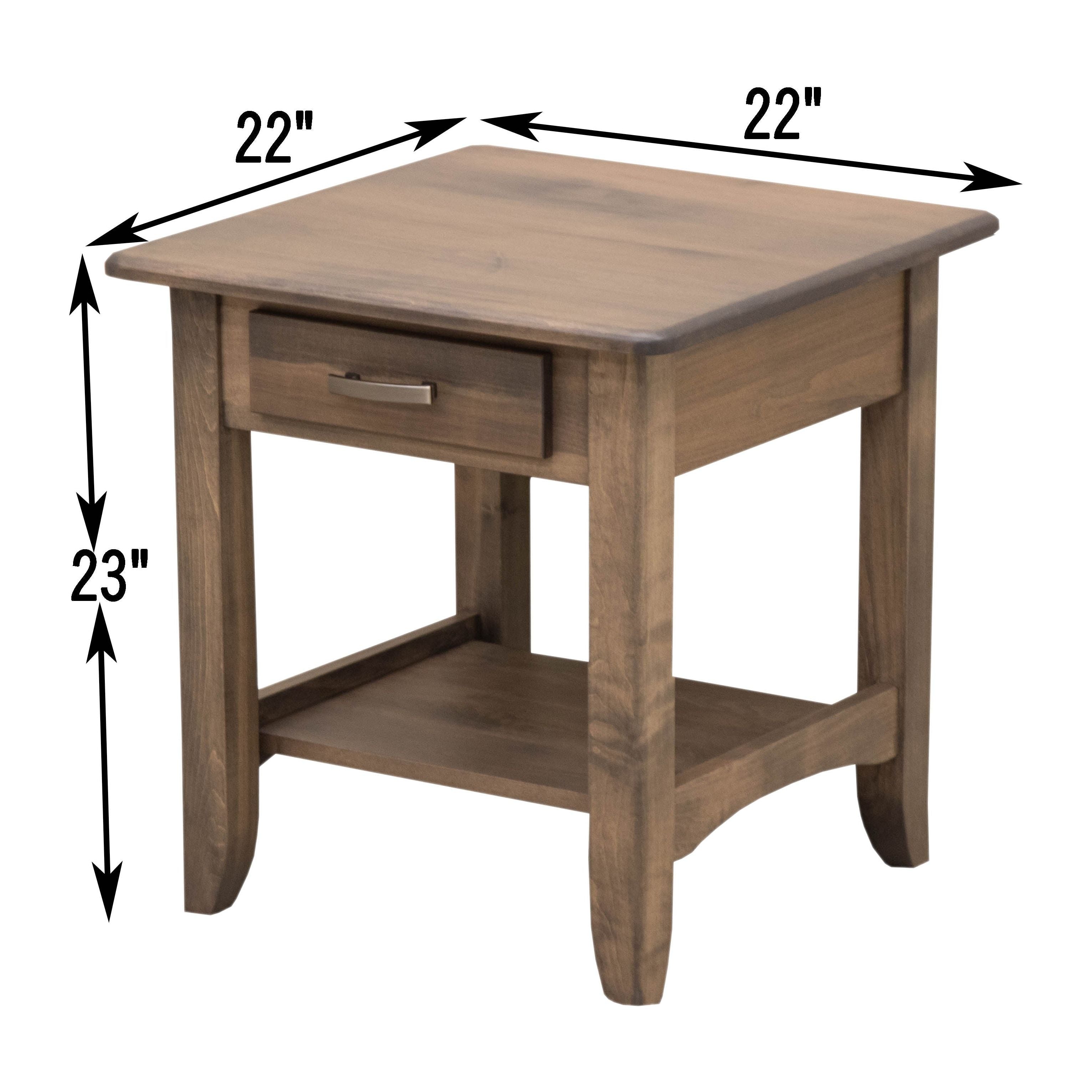 Austin Large Square Open End Table