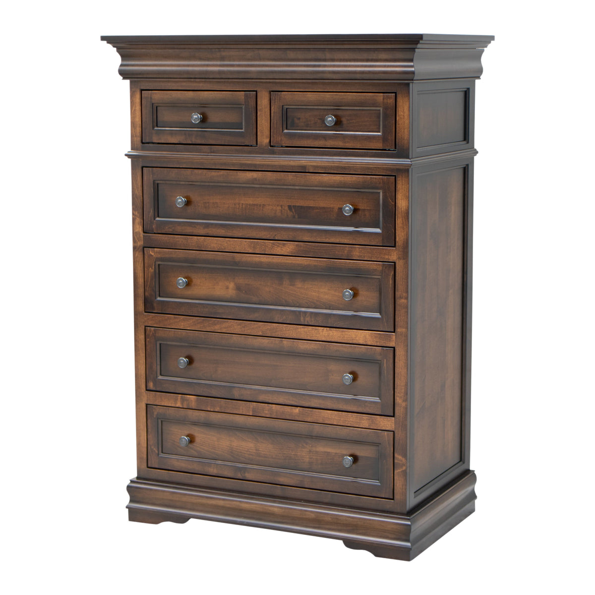 Maple Chest Belmont Maple Wood Chest in Asbury Brown Stain with Burnished Edges