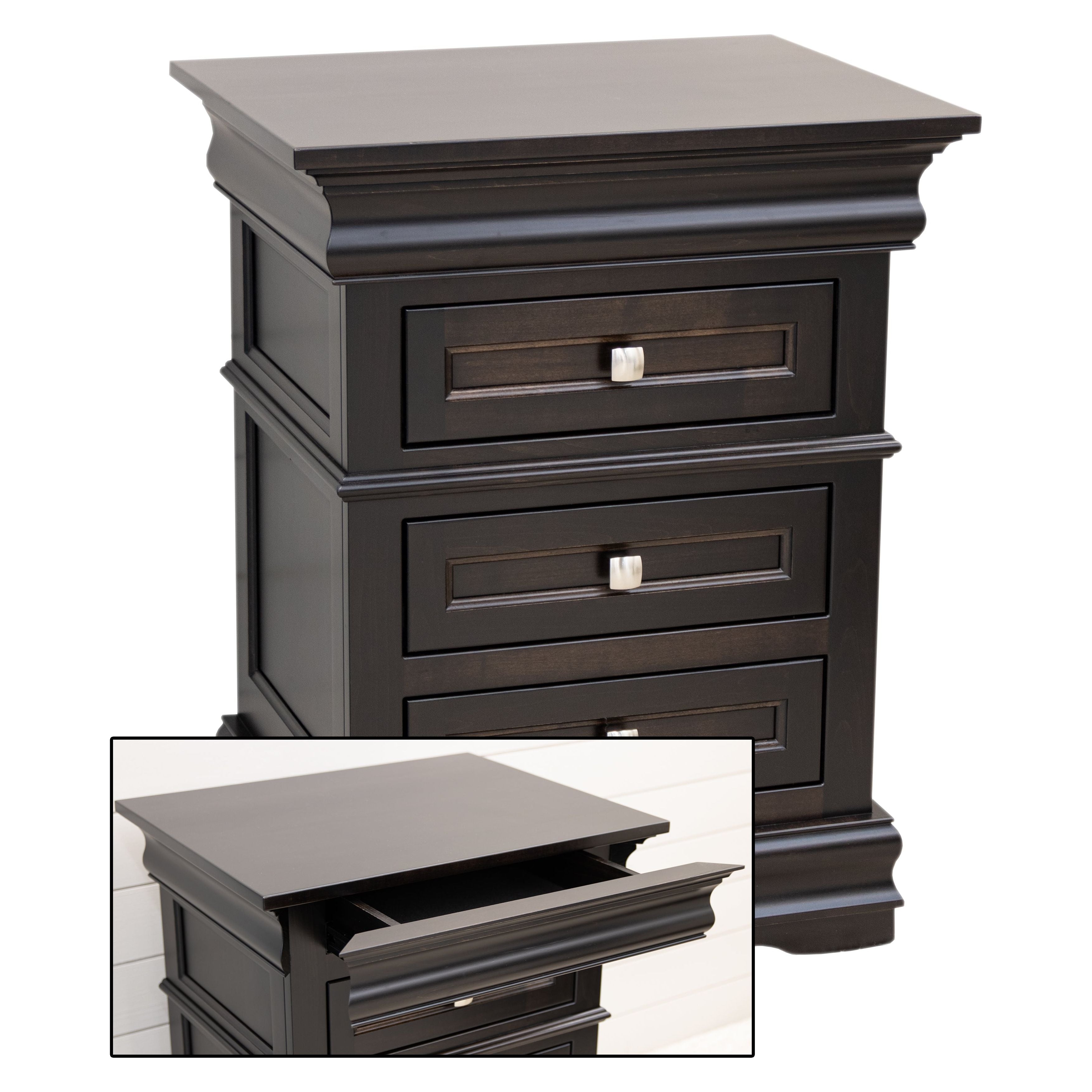 Belmont 3-Drawer Nightstand