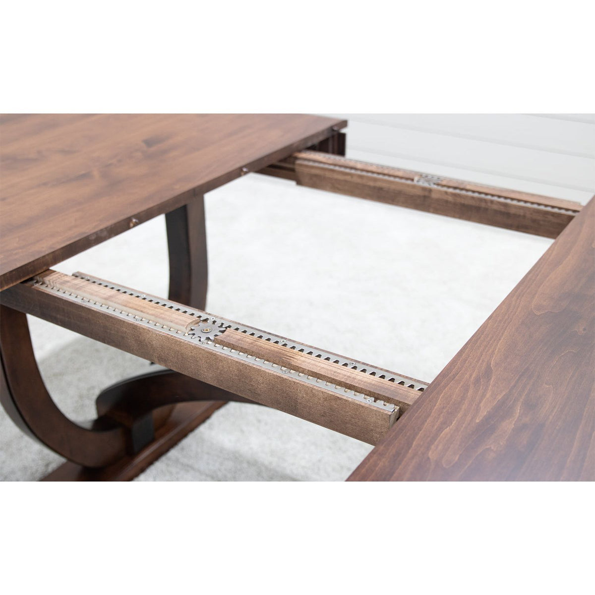 Biltmore Solid Maple Wood Extending Dining Table in Rich Tobacco