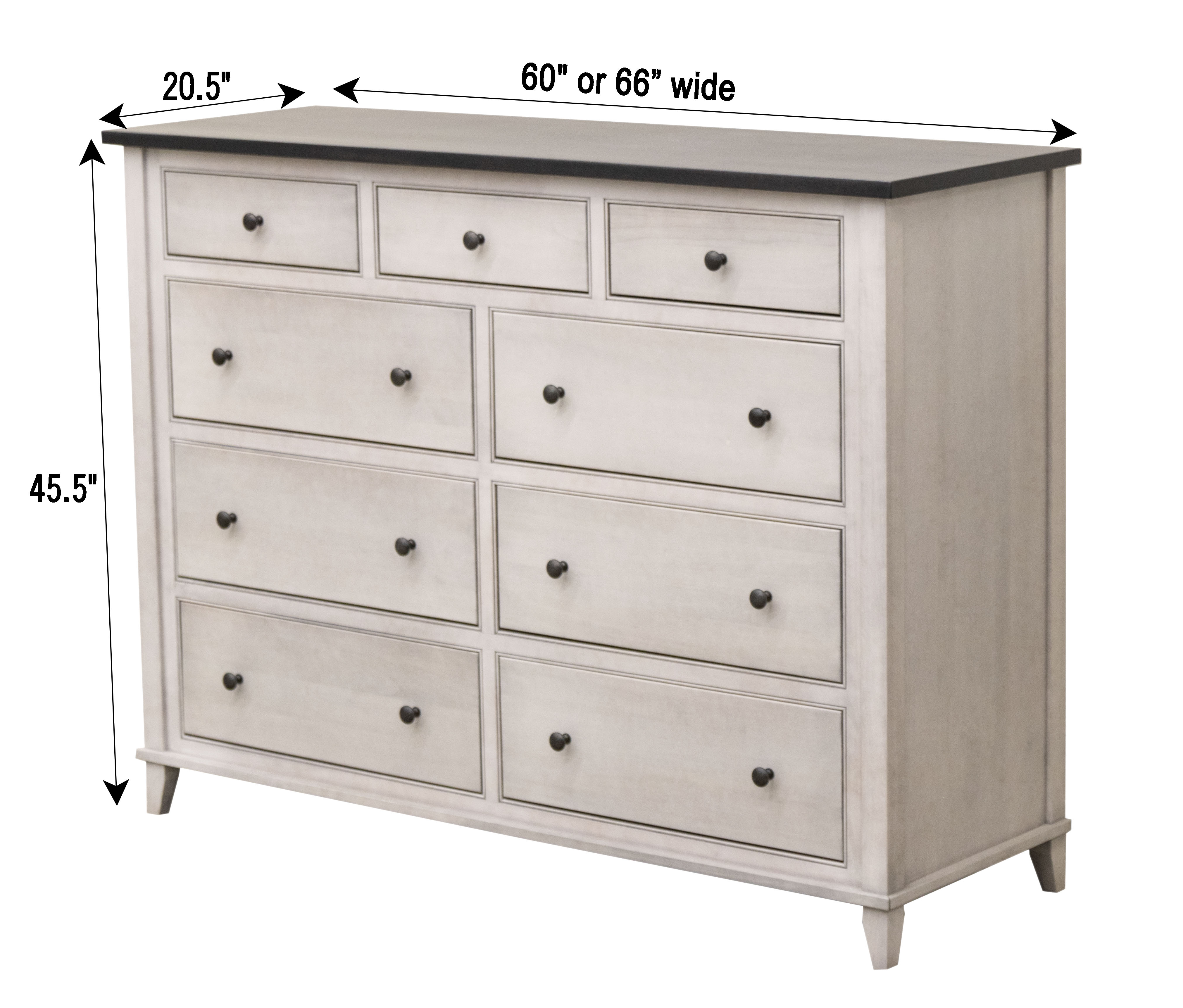 ashdale 9-drawer ivory dresser 9-Drawer Dresser With Elegent Style Lark Manor Color: White