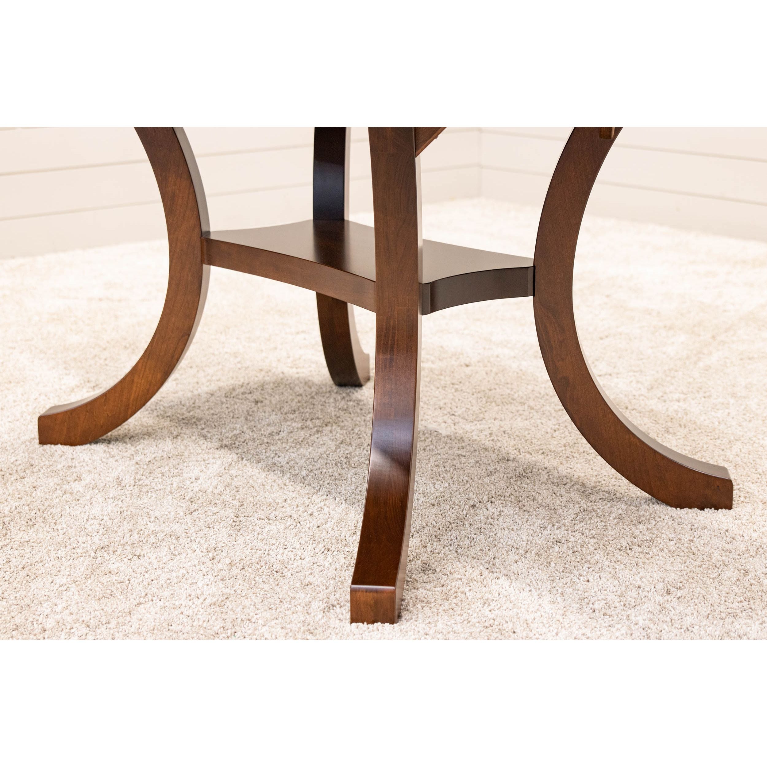 Carlisle Double Pedestal Cherry Wood Amish Extending Dining Table | MC