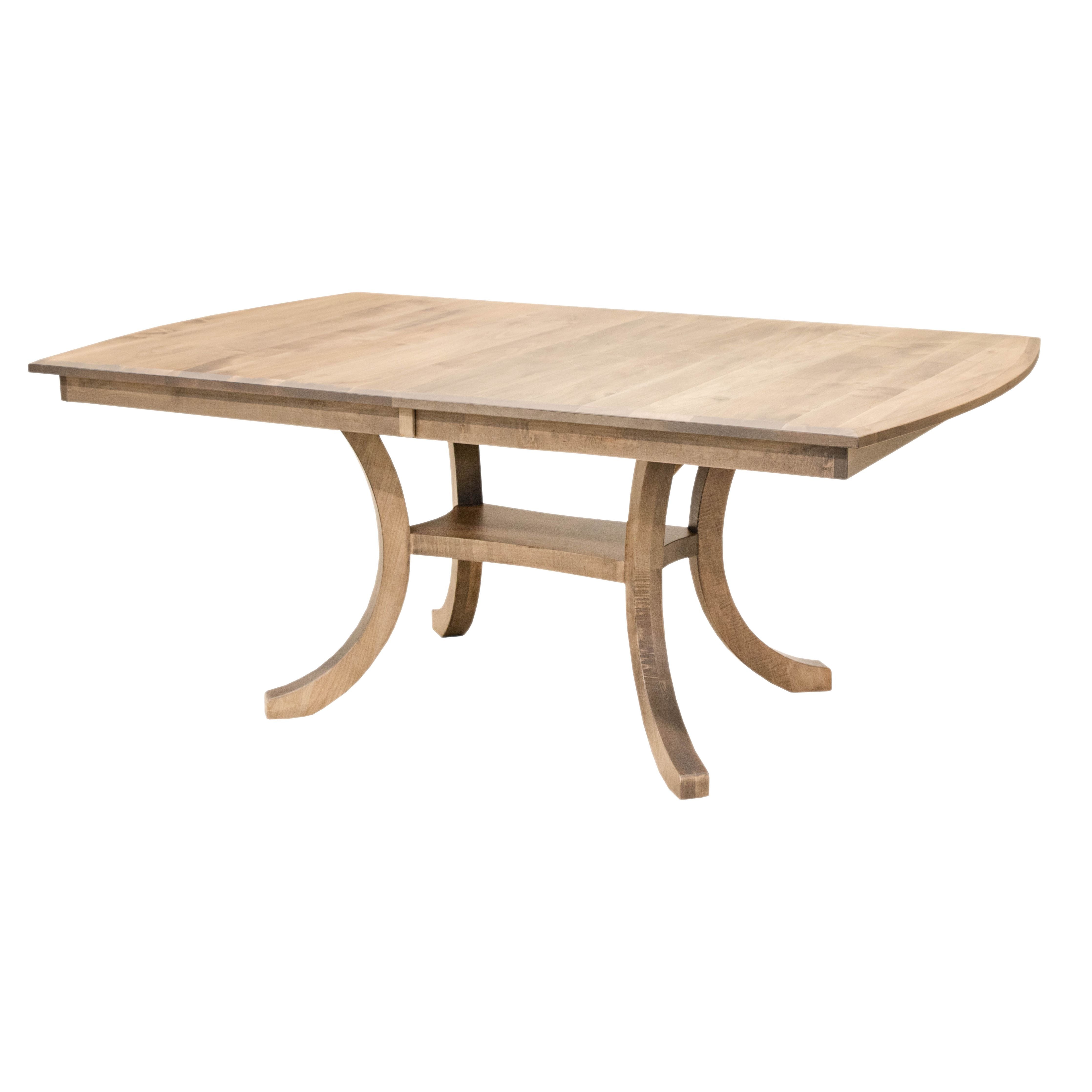 Carlisle Double Pedestal Maple Wood Amish Extending Dining Table | DS