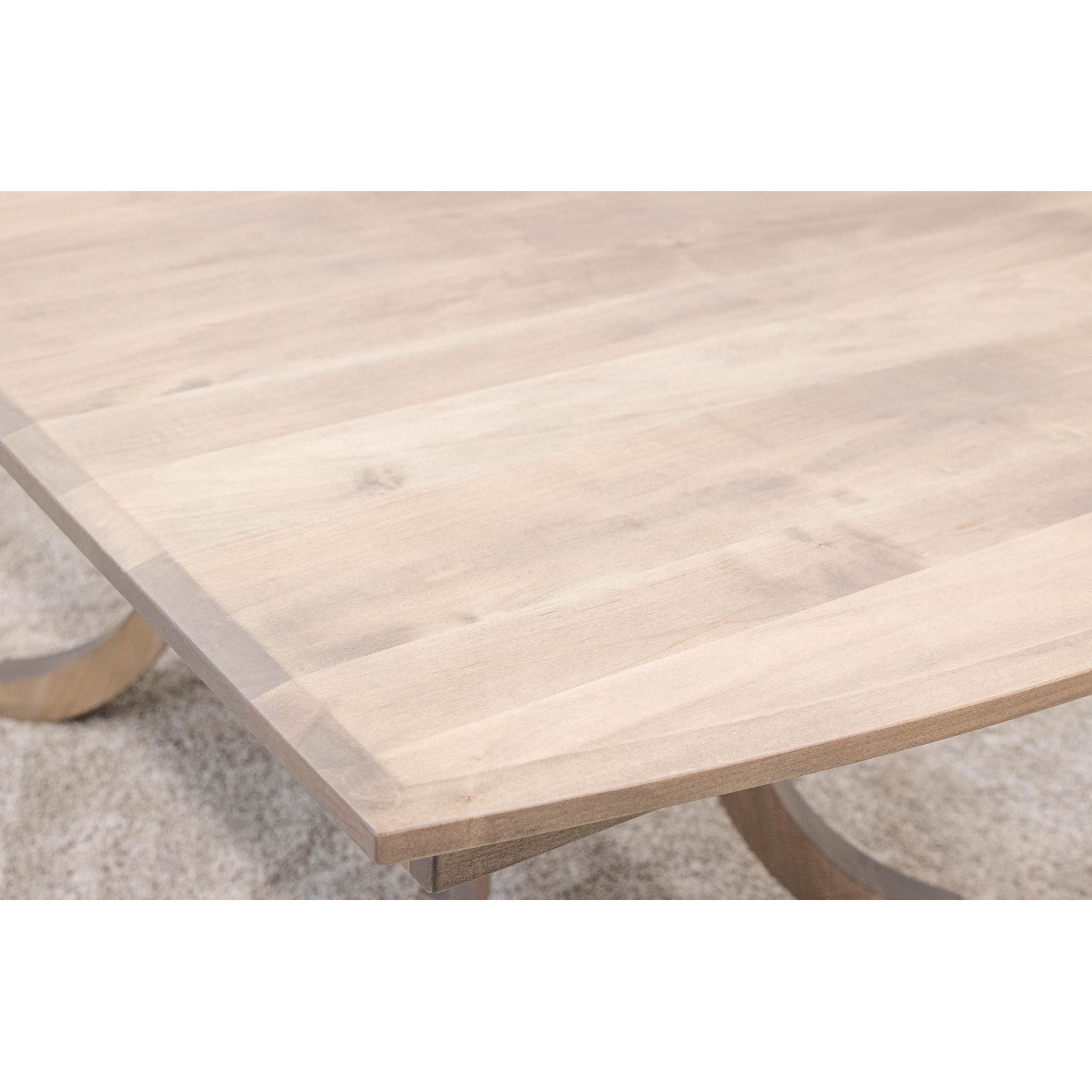 Carlisle Double Pedestal Maple Wood Amish Extending Dining Table | DS