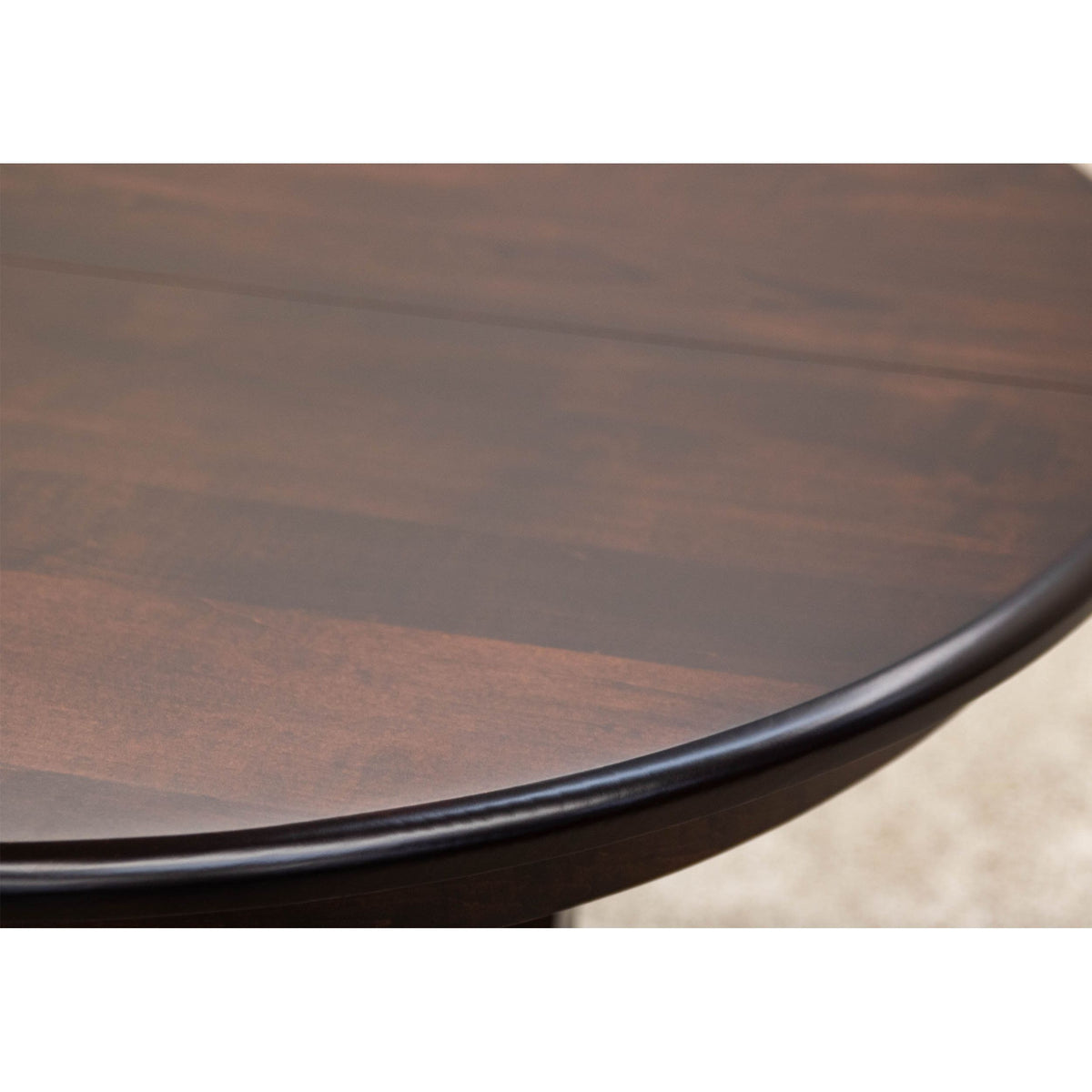 Carlisle Round Single Pedestal Maple Wood Extending Dining Table | RC