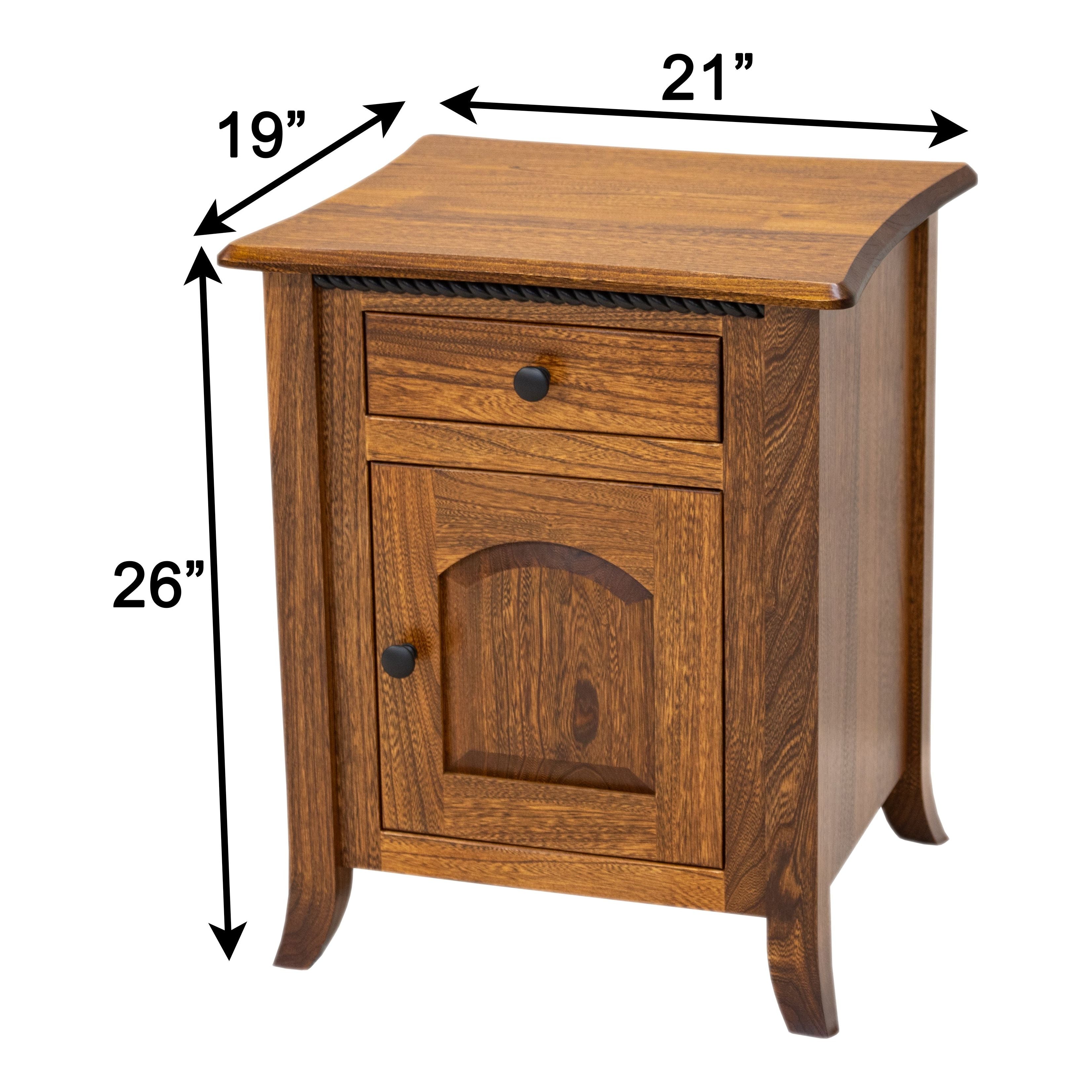 Plymouth Enclosed Square Chairside End Table