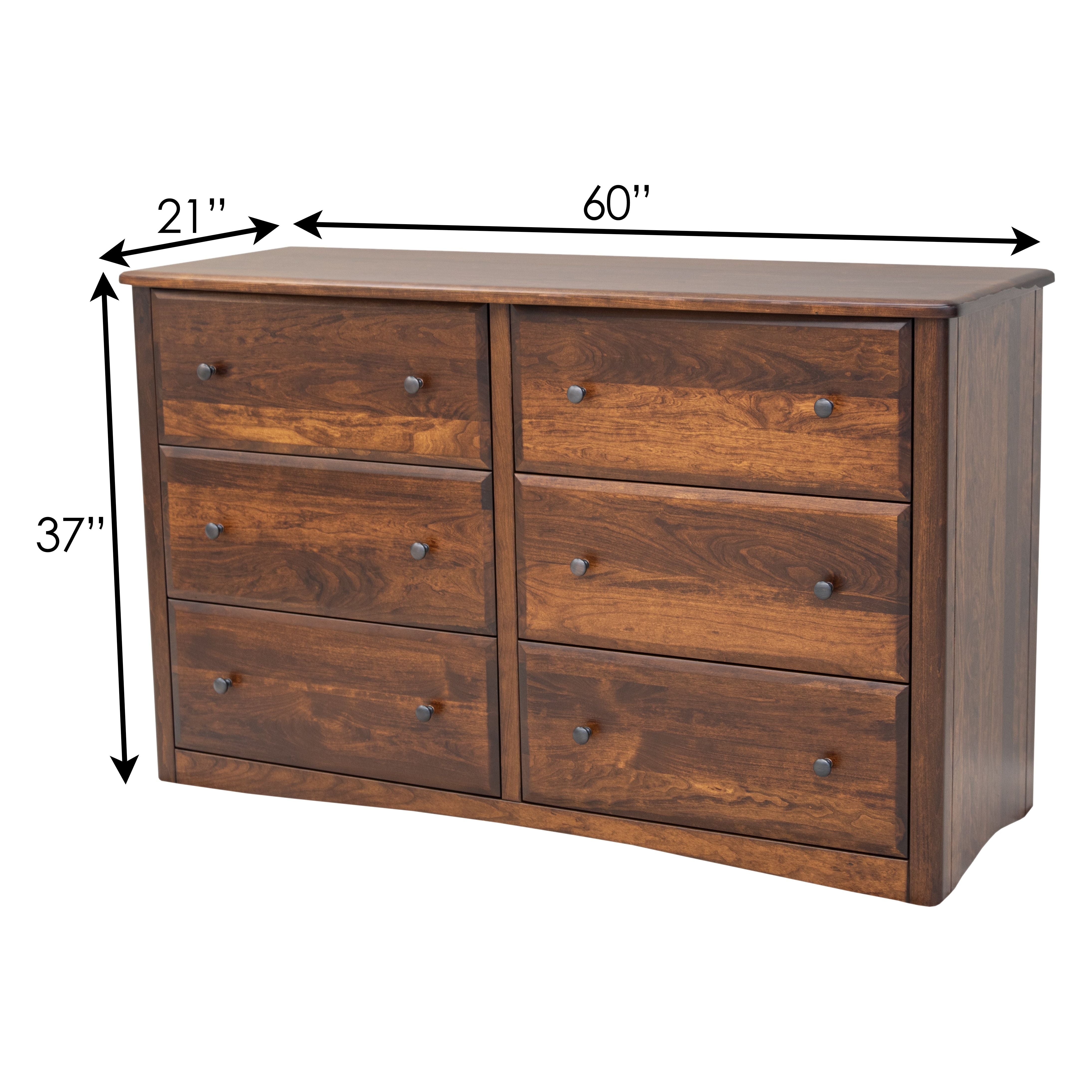 Carrington 6-Drawer Low Dresser