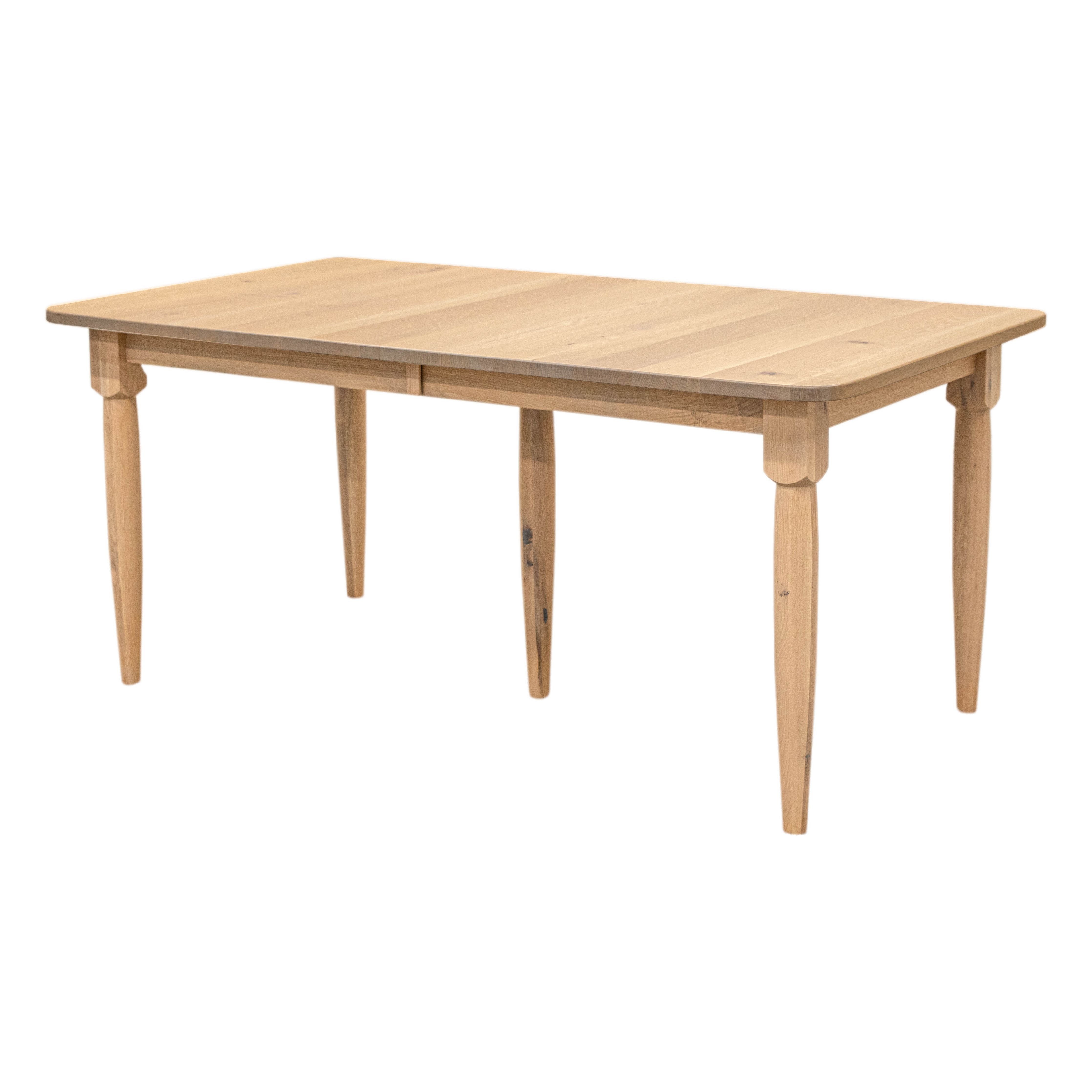 Cassidy Mid Century Quarter Sawn White Oak Dining Table in Latte