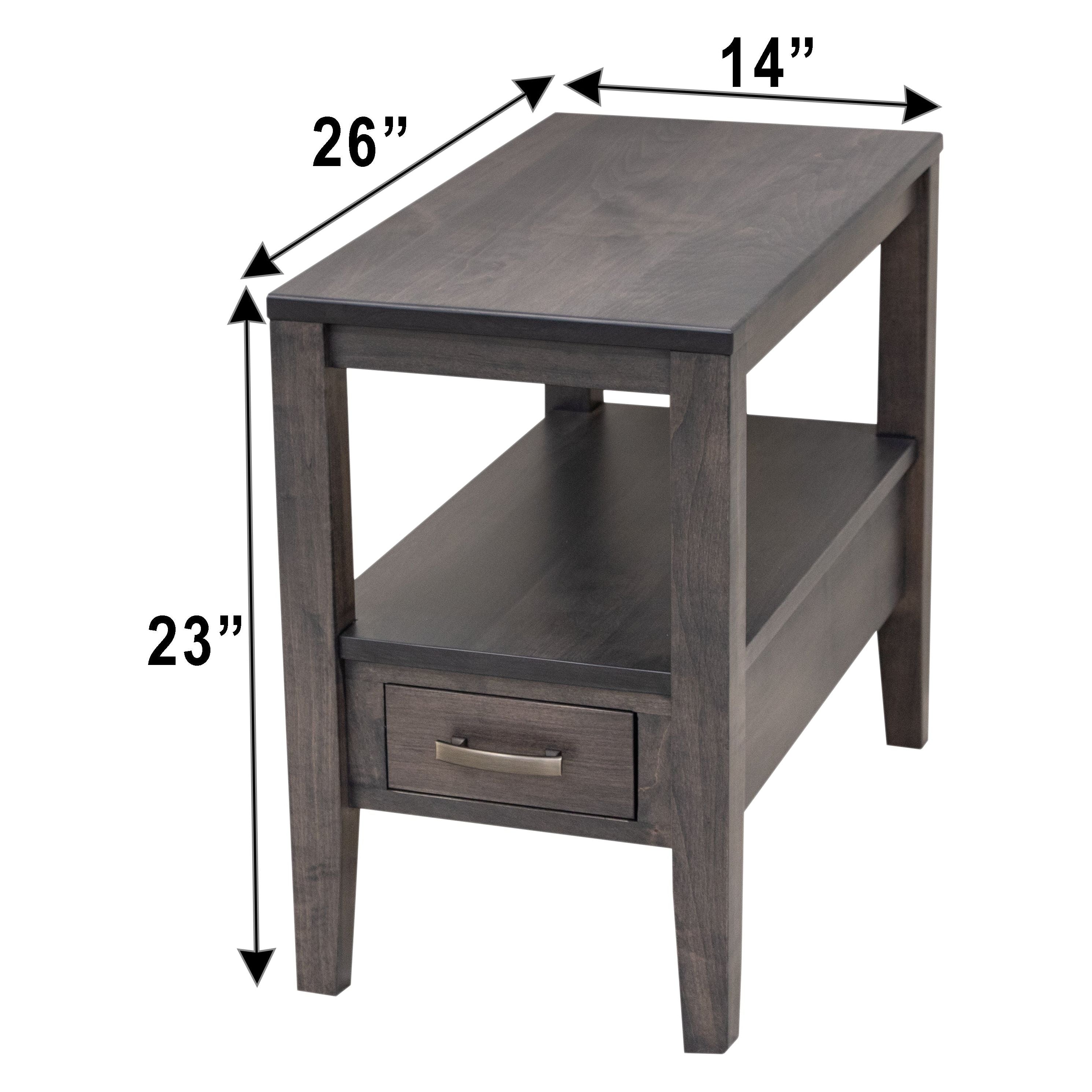 Century Small Rectangle Open End Table
