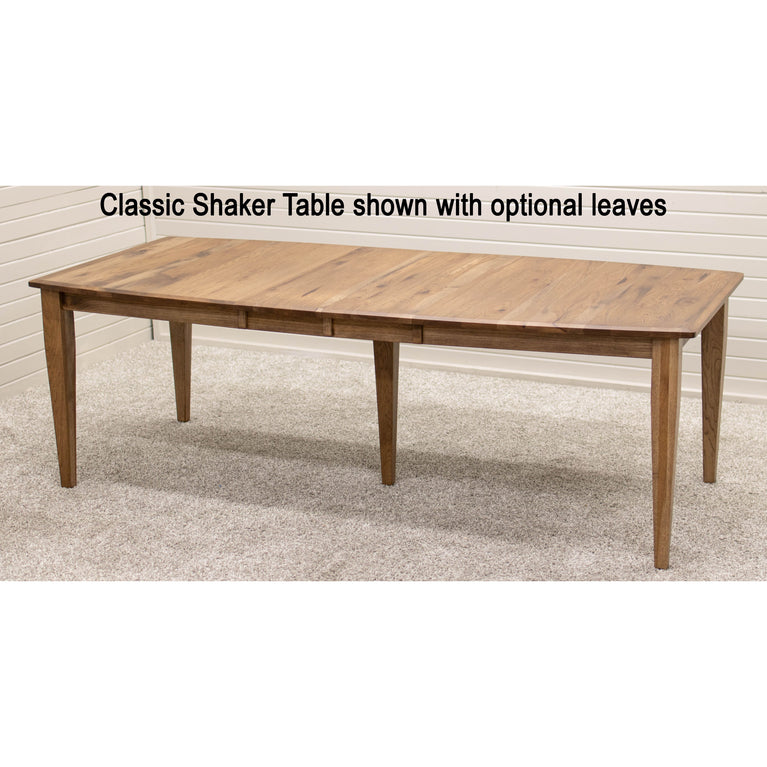 Classic Shaker Black & Wood Extending Dining Table