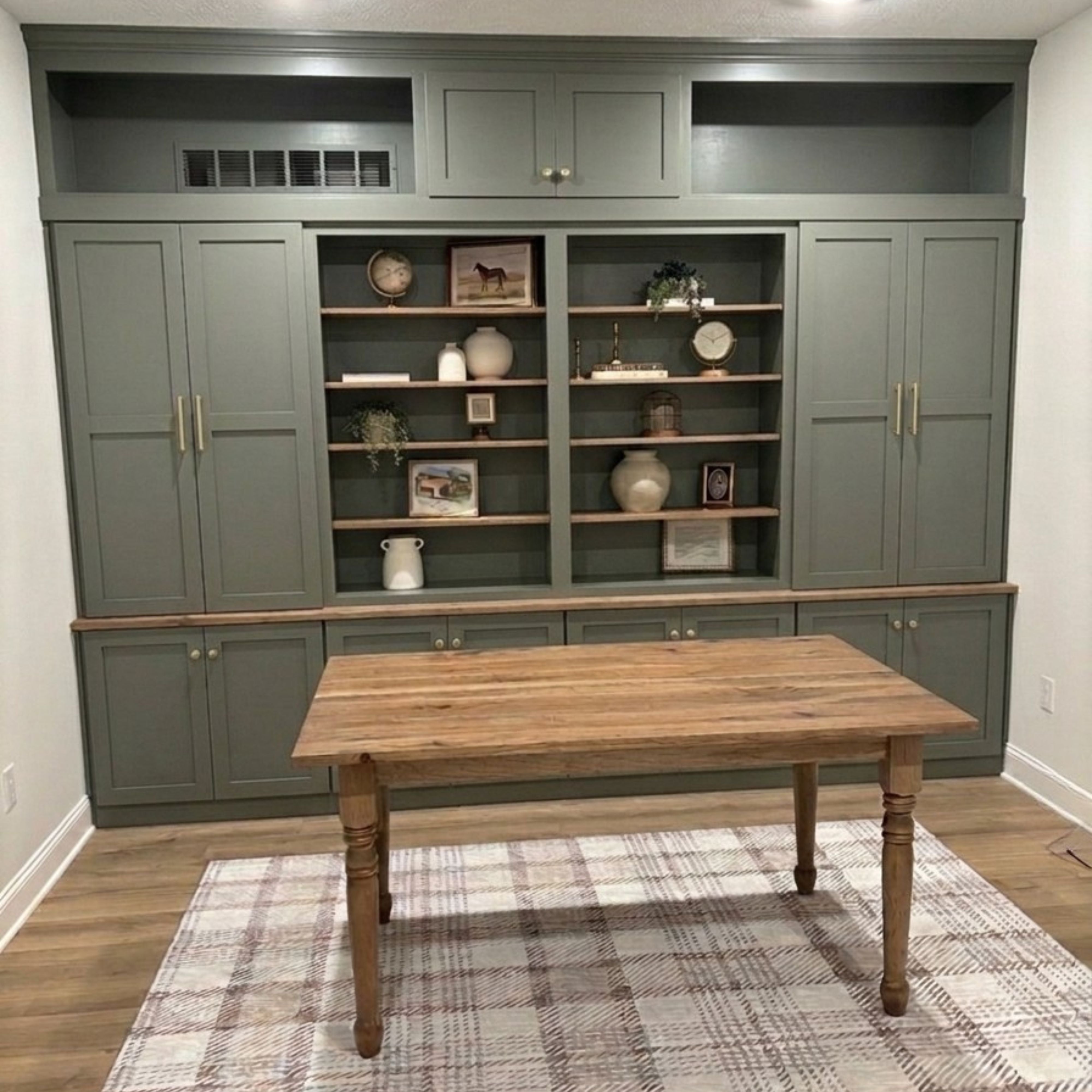 Custom Wall to Wall Built in Office Storage and Bookcase Unit