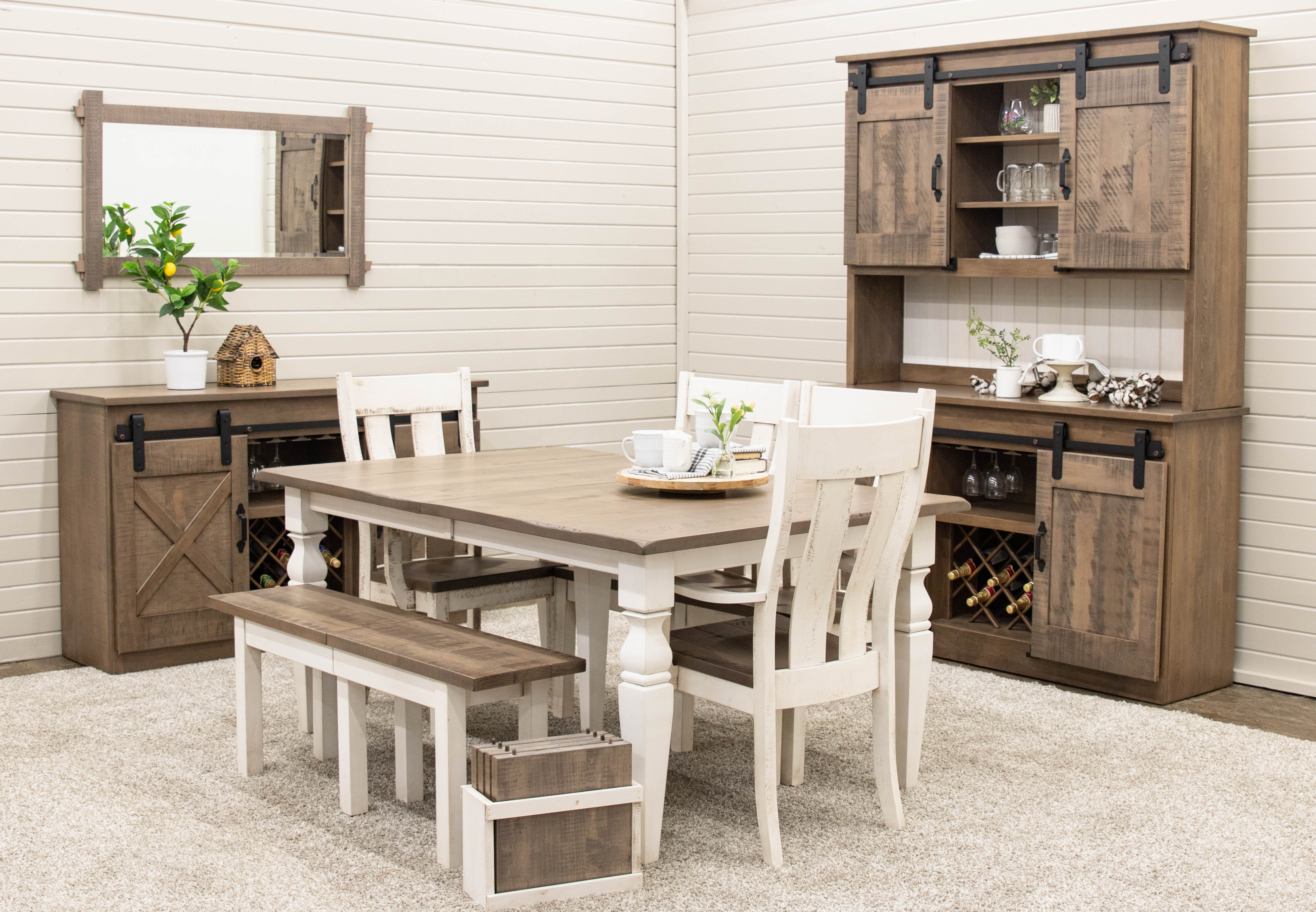 Farm House Dinning Table Set The Cottage Dining Set