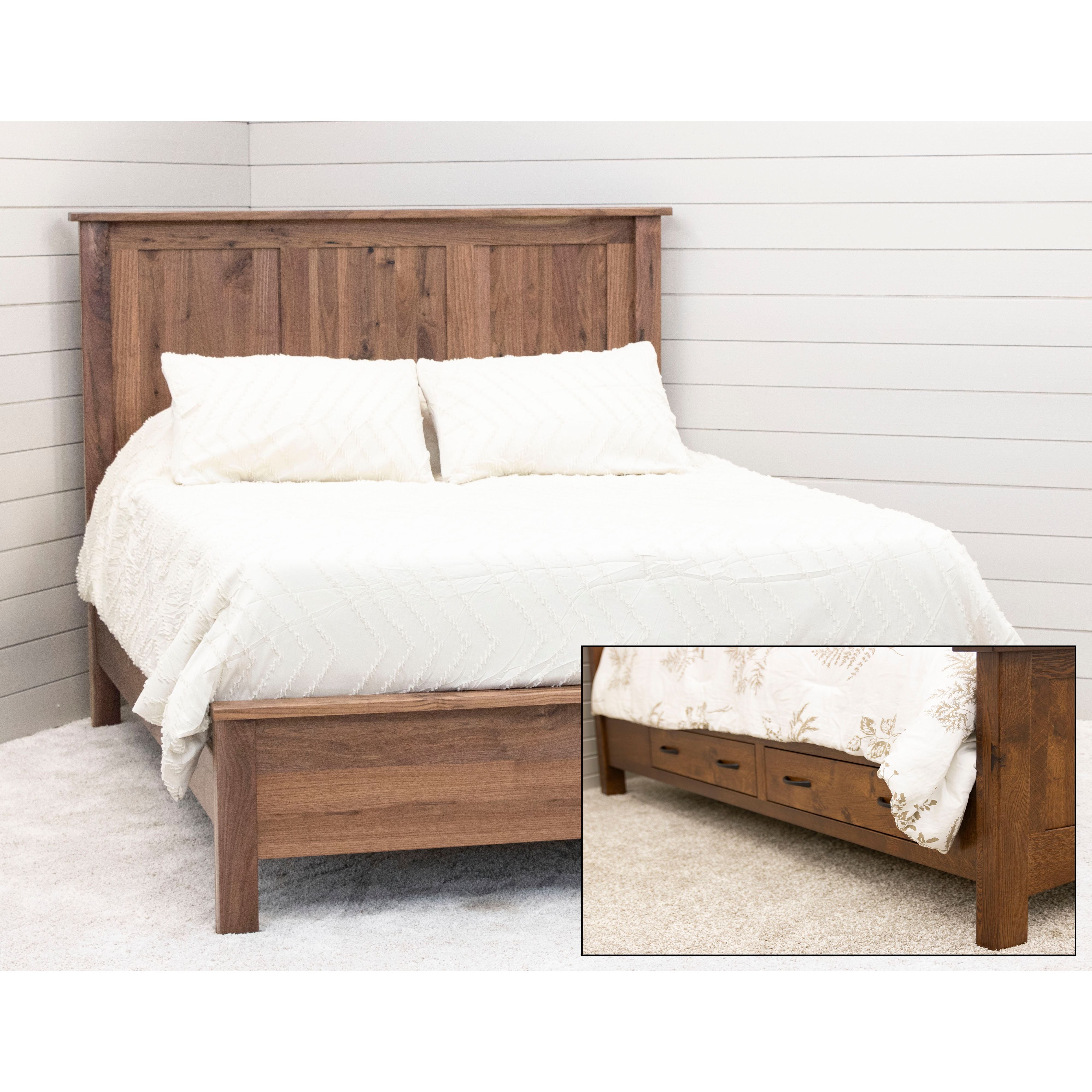 Weston Wood Panel Bed