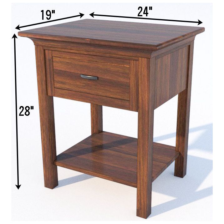 DCF Mission 1-Drawer, Open Nightstand
