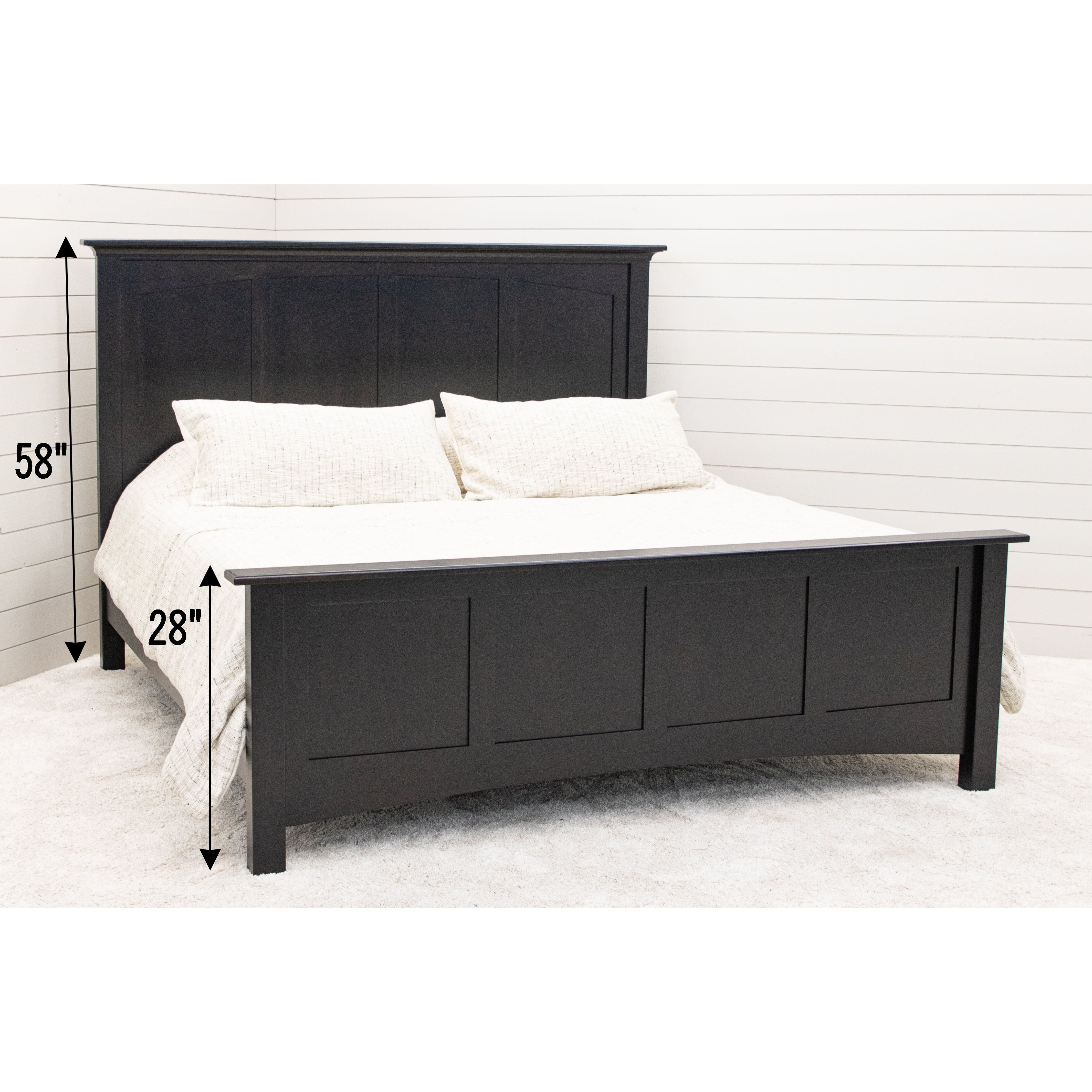DCF Mission Wood Panel Storage Platform Bed
