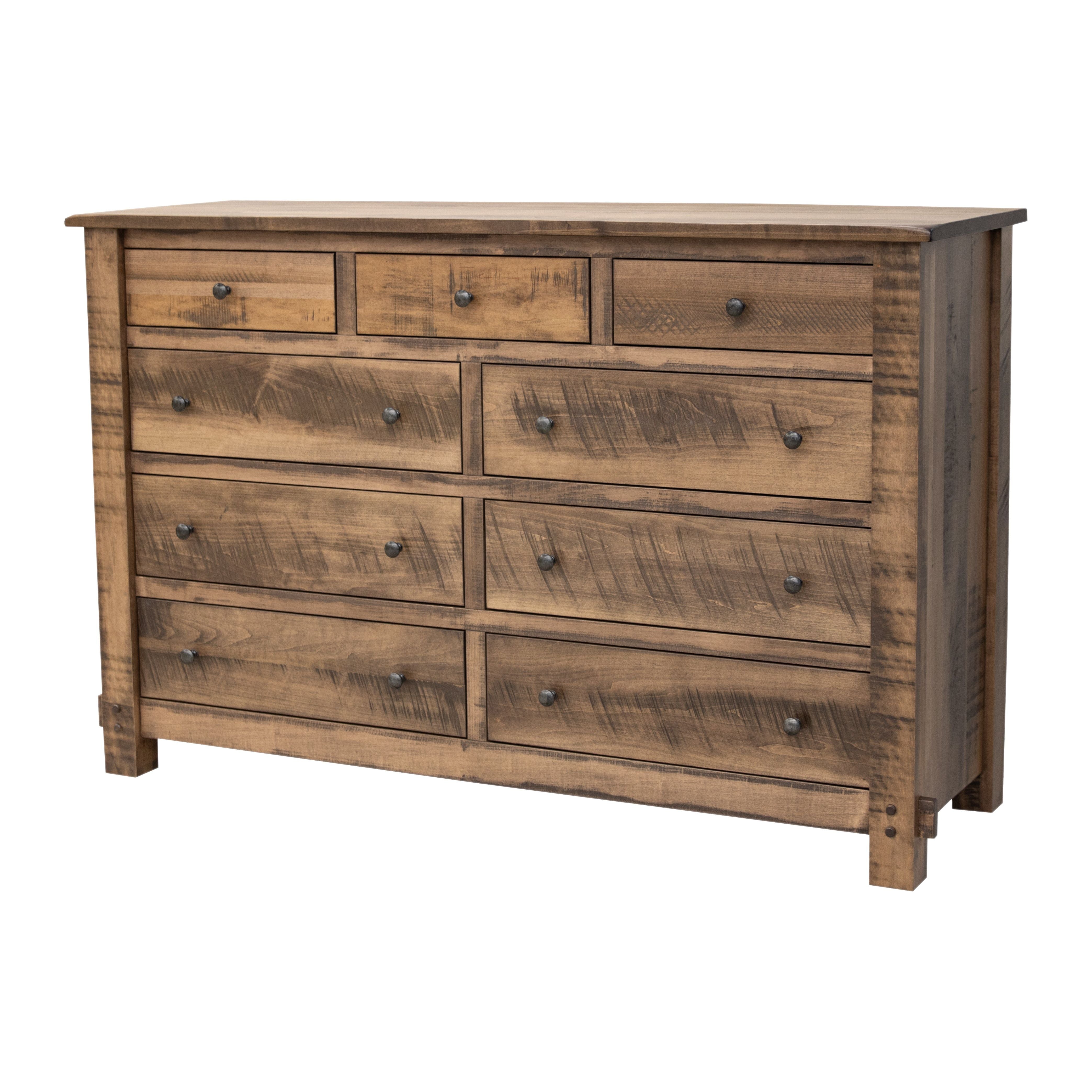 DCF Roughsawn 9-Drawer Tall Dresser